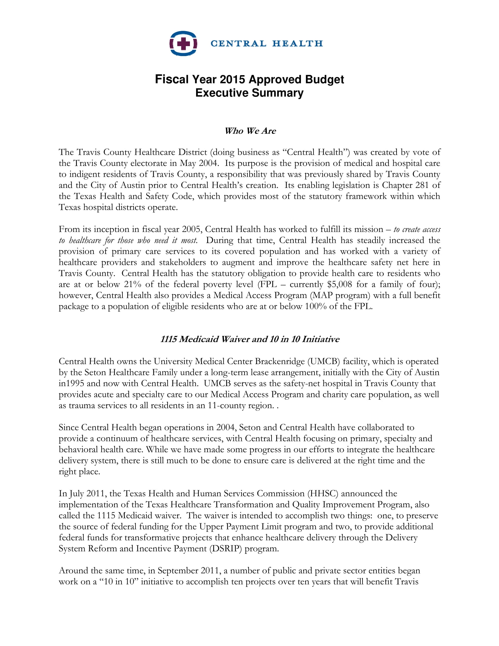 10 Budget Executive Summary Examples To Download