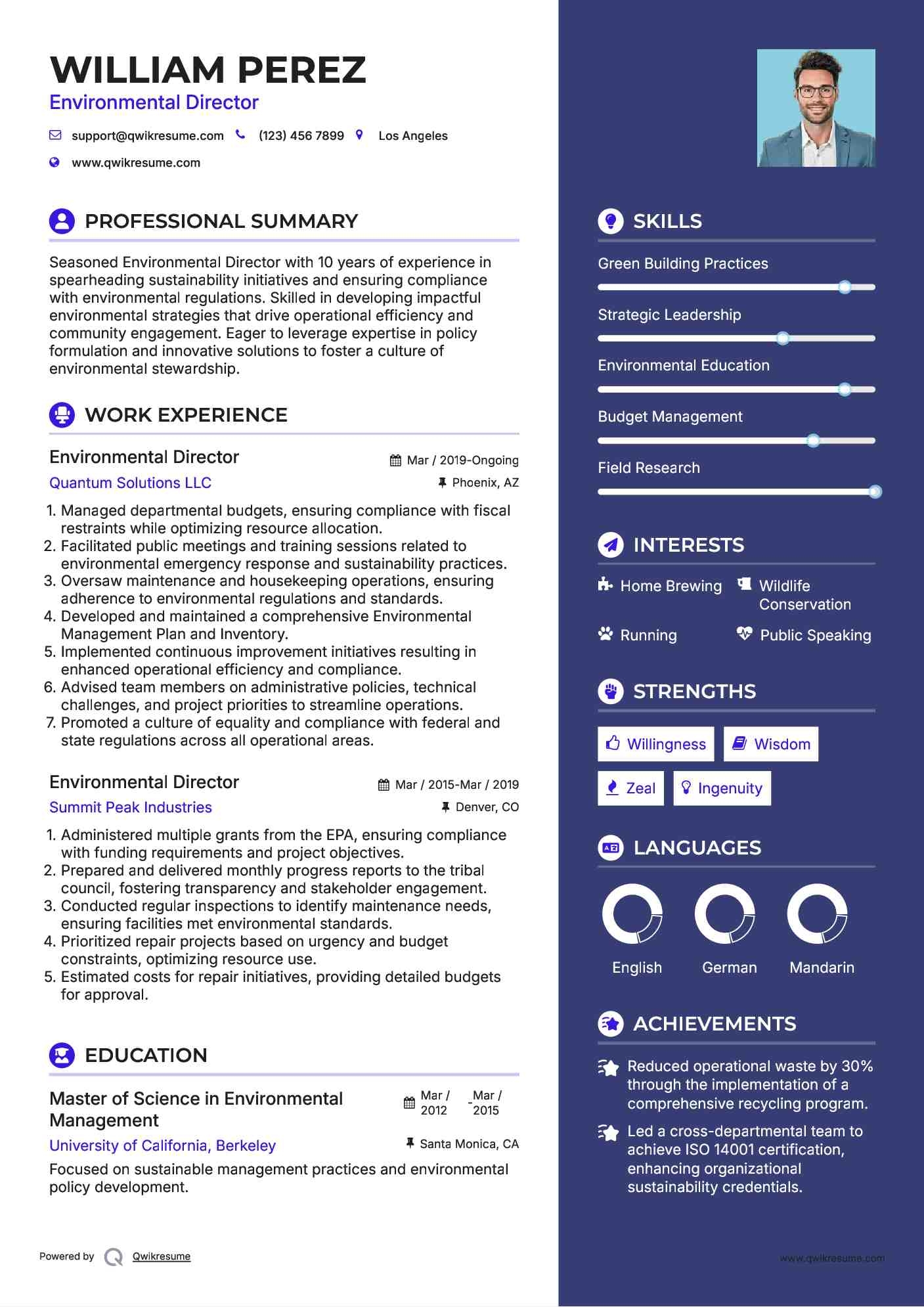 10 Environmental Director Resume Samples U0026 Templates For 2025