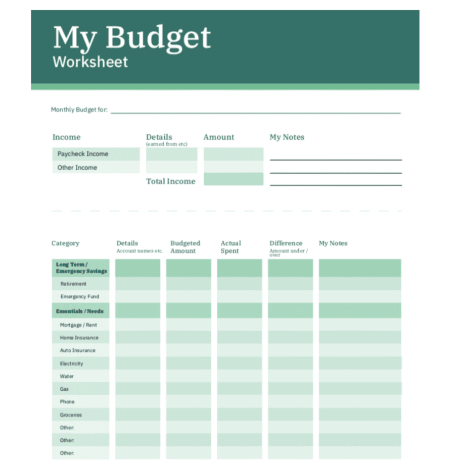 15 Free Budget Templates To Help You Pay Off Debt In 2022 Arts 