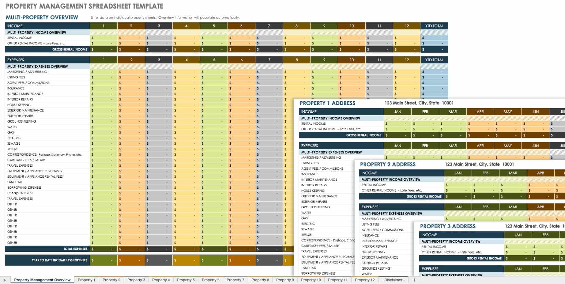 Property Management Budget Template