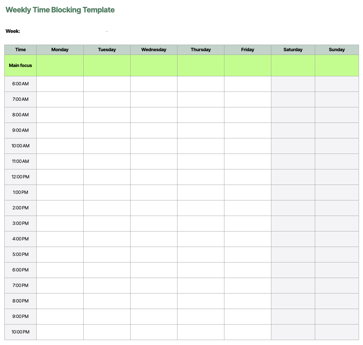 20 Free Time Management Templates To Uplift Your Productivity EARLY 20 Free Time Management Templates To Uplift Your Productivity EARLY