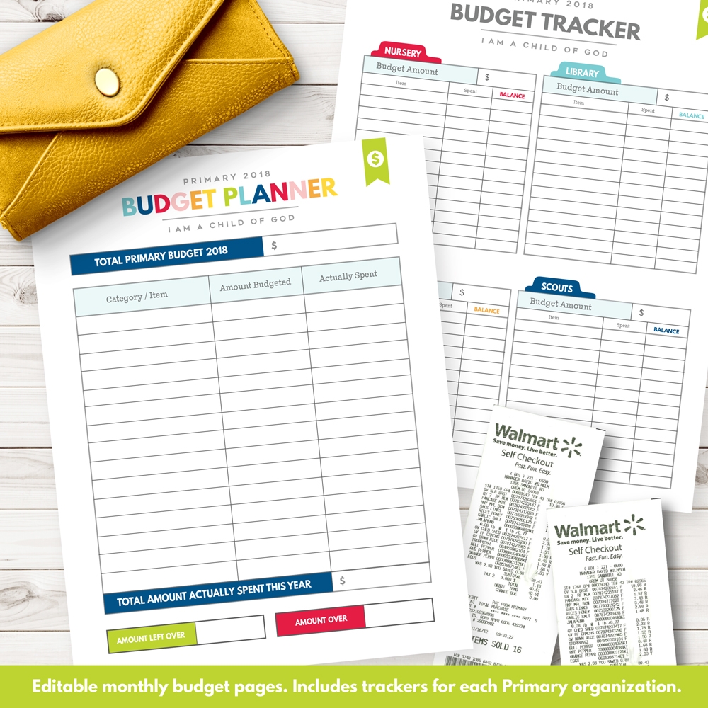 Lds Primary Budget Template