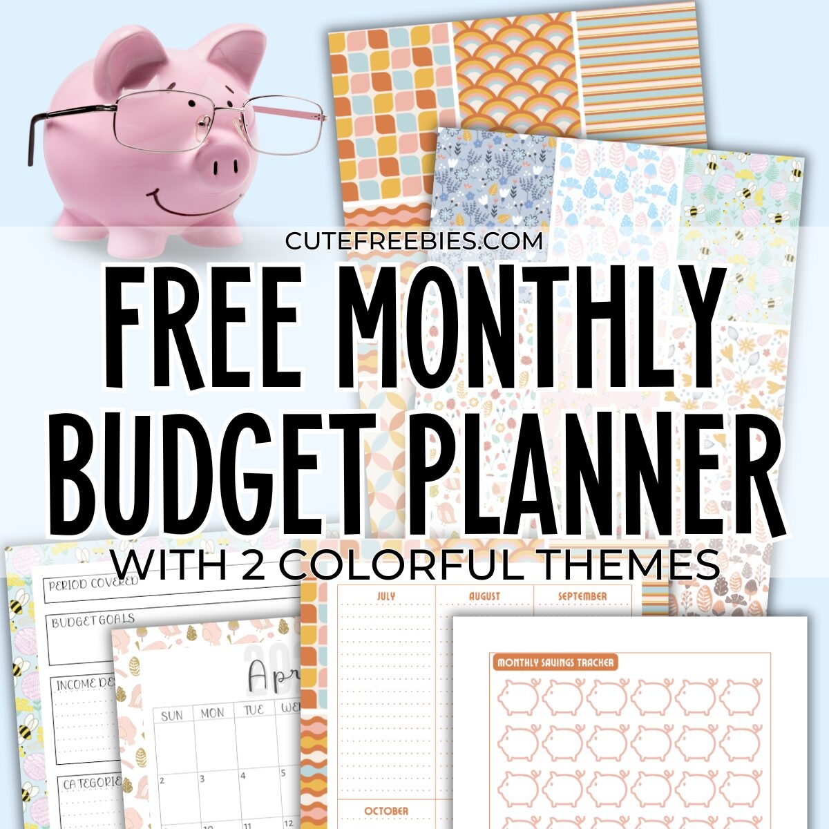 2025 Free Printable Monthly Budget Planner Cute Freebies For You