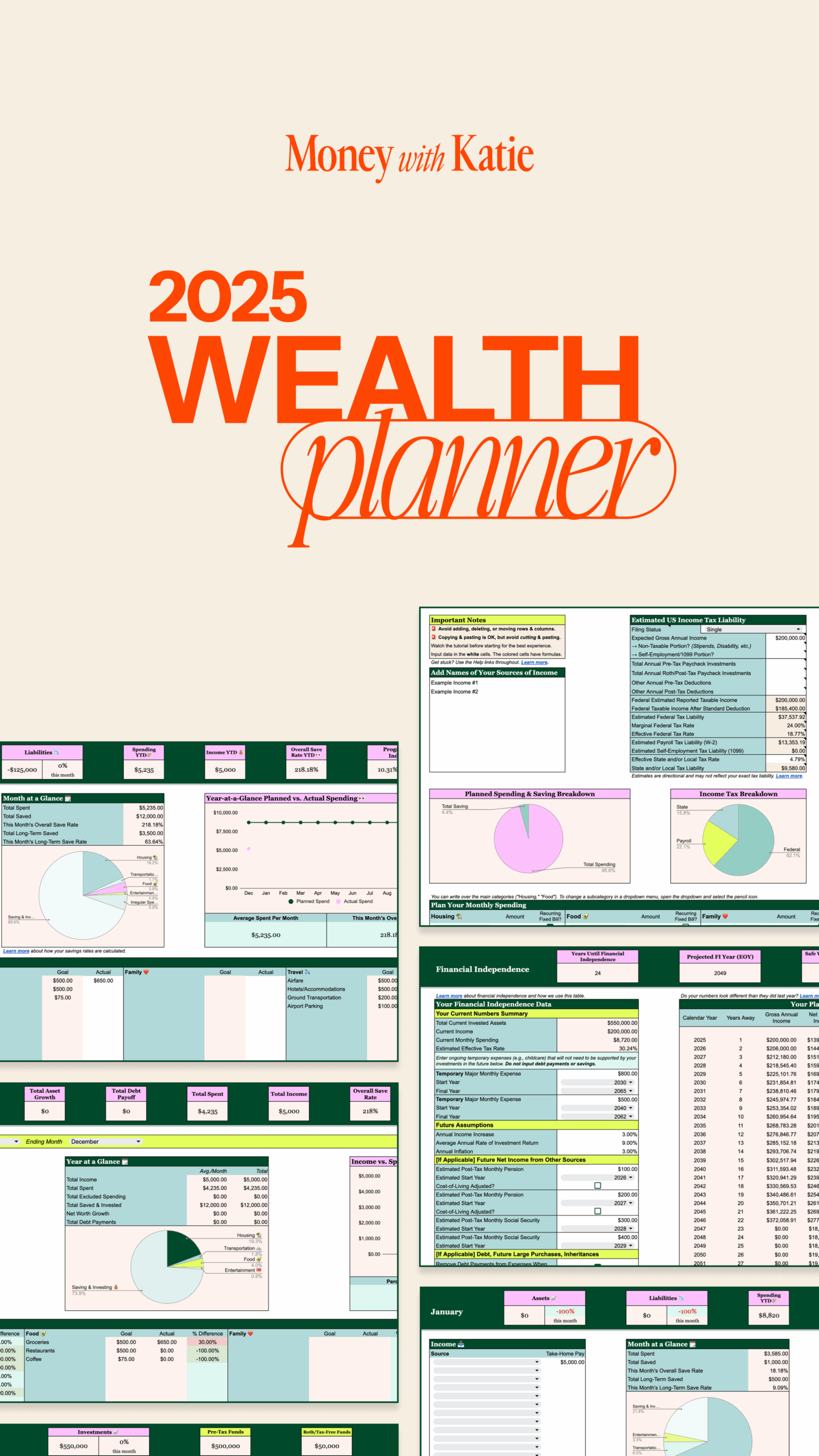  2025 Wealth Planner Millennial Money With Katie