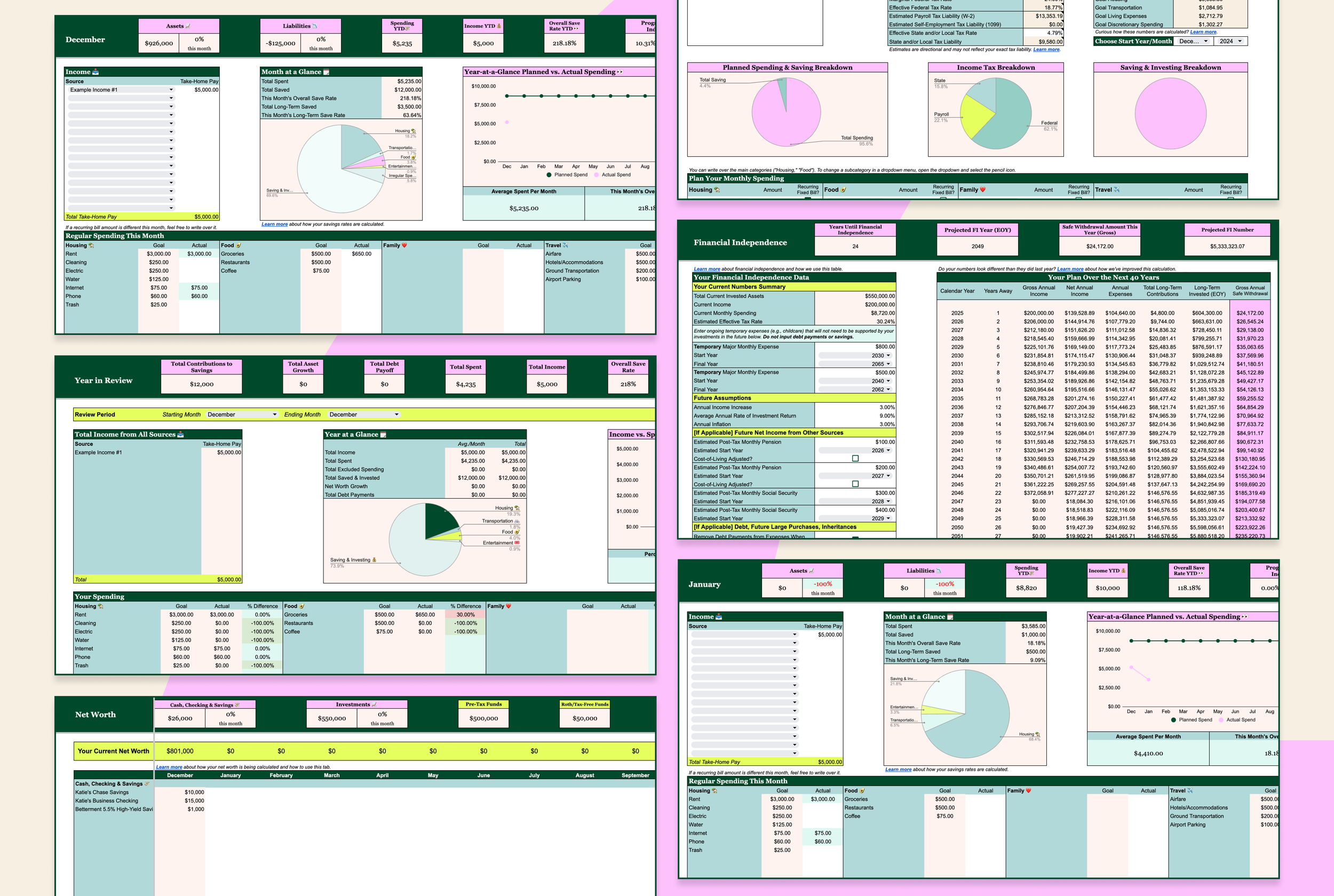Money With Katie Budget Template