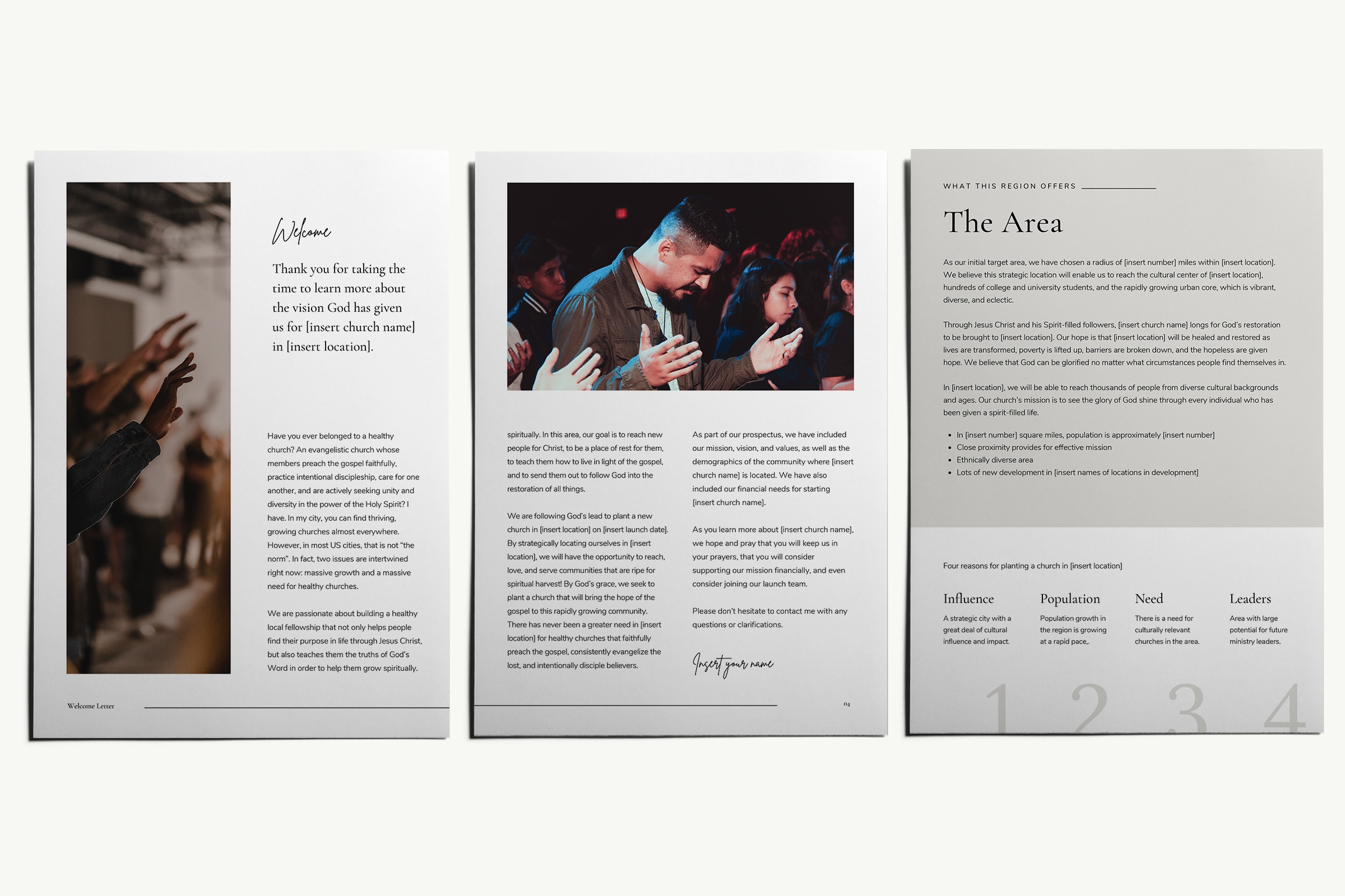 24 Page Church Planting Prospectus Template 24 Page Church Planting Prospectus Template