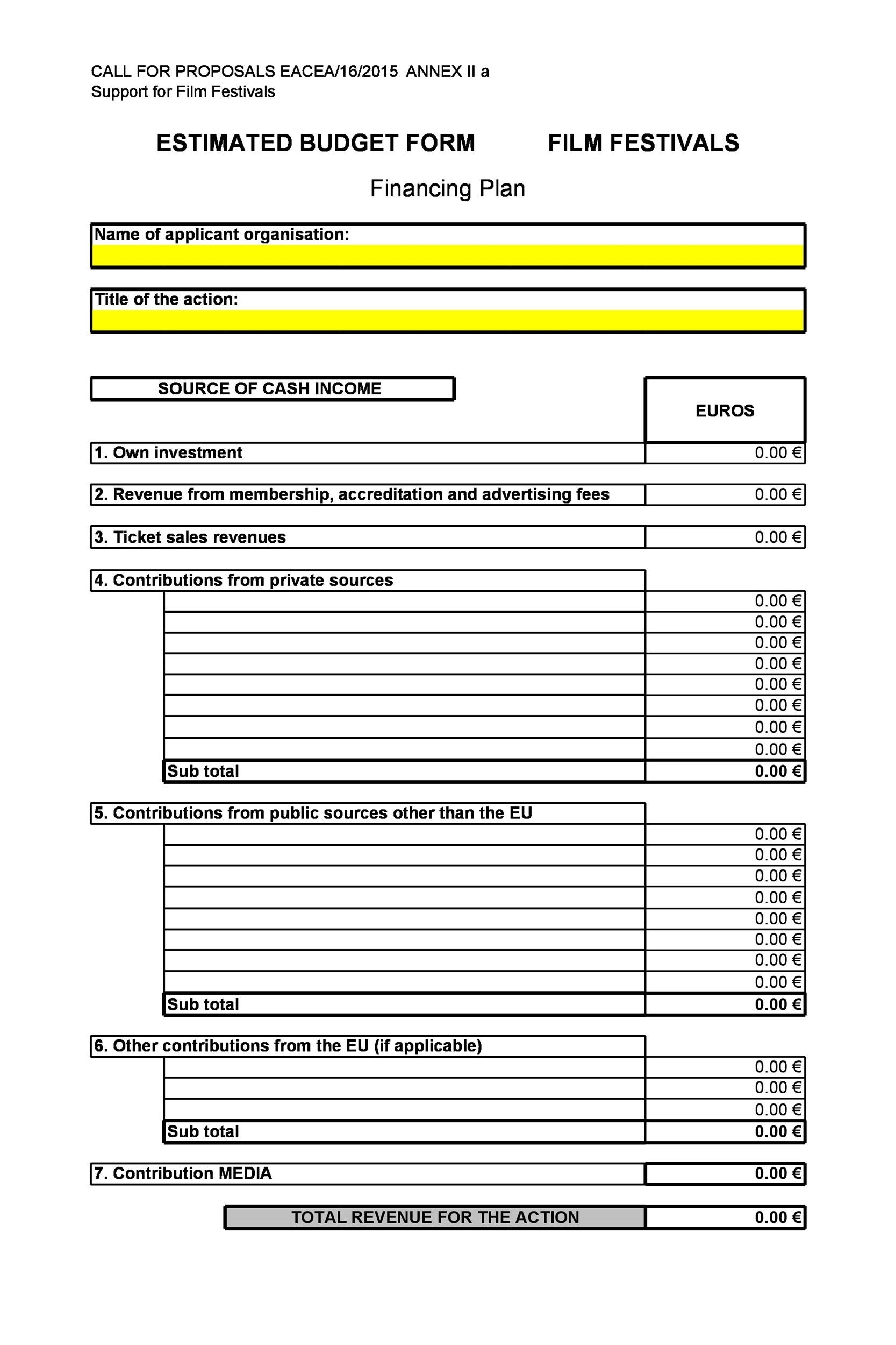 33 Free Film Budget Templates Excel Word TemplateLab