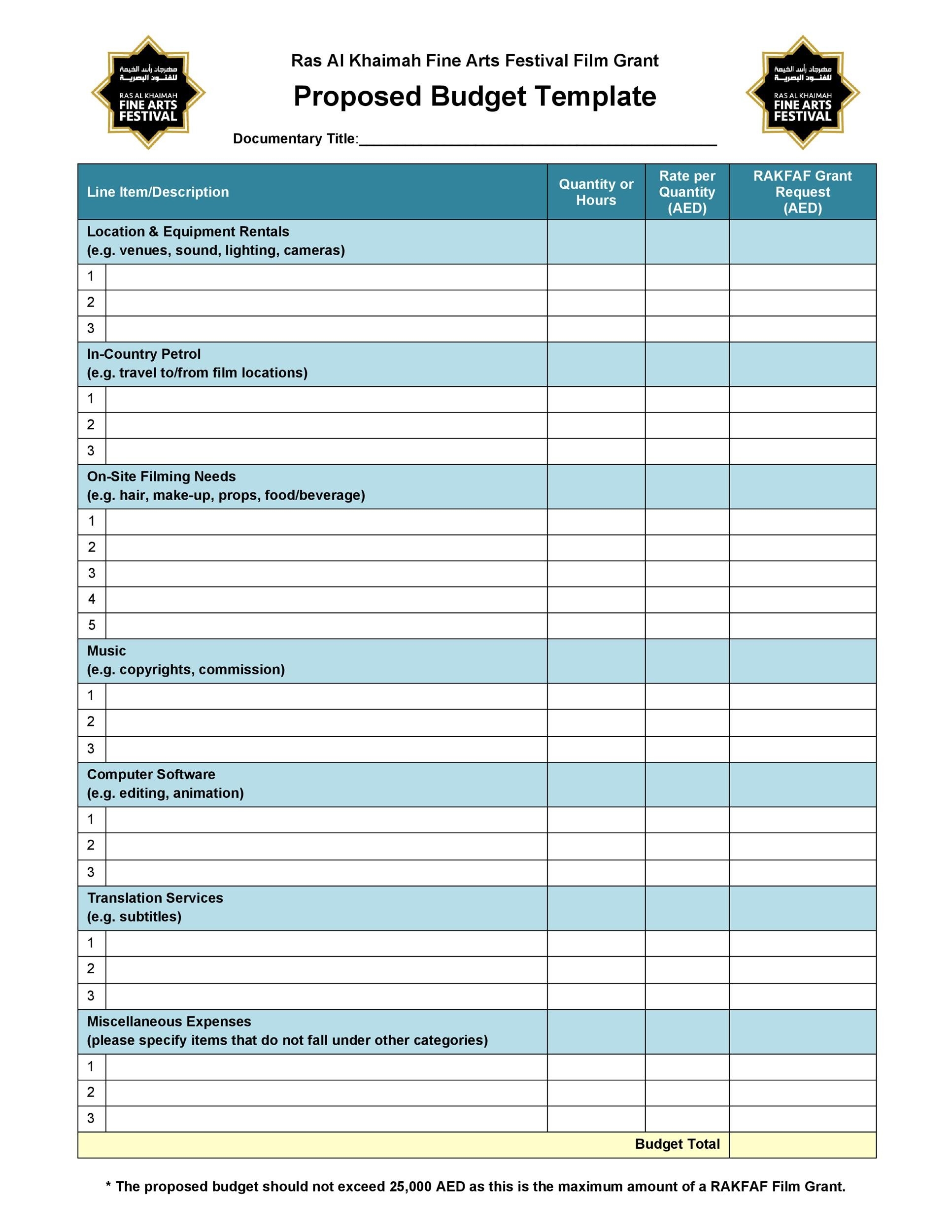 33 Free Film Budget Templates Excel Word TemplateLab