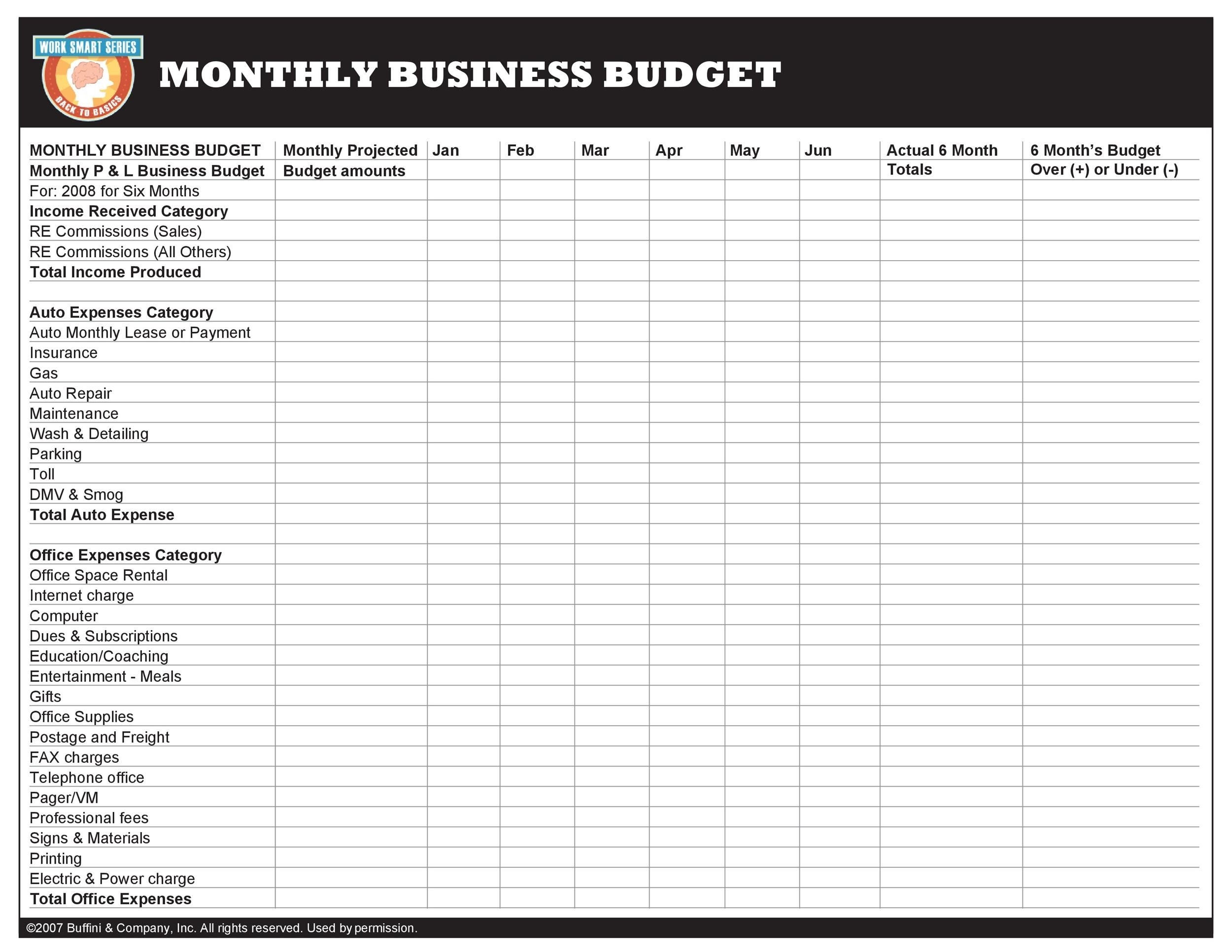 37 Handy Business Budget Templates Excel Google Sheets Worksheets Library