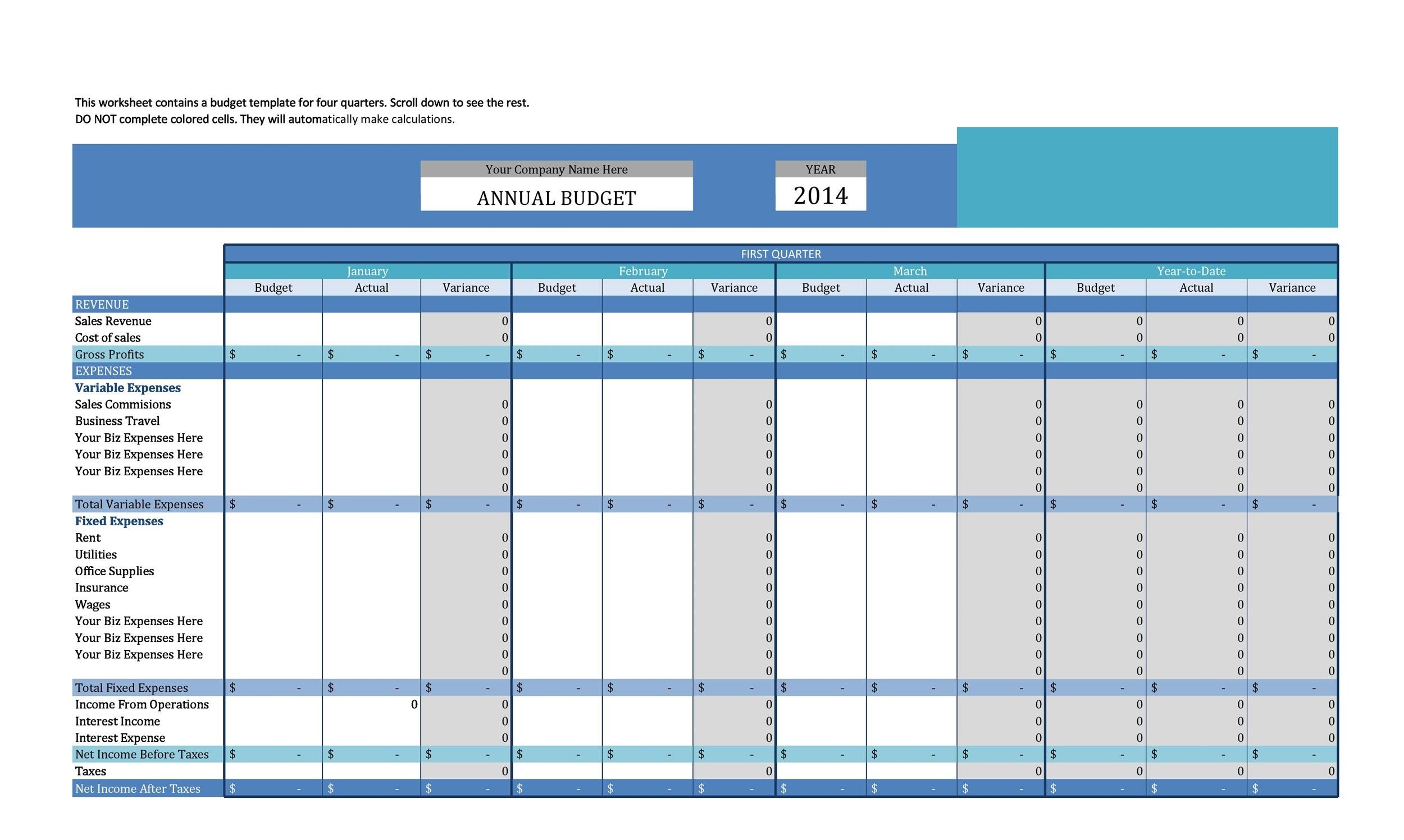 49 Handy Business Budget Templates Excel Google Sheets Word 