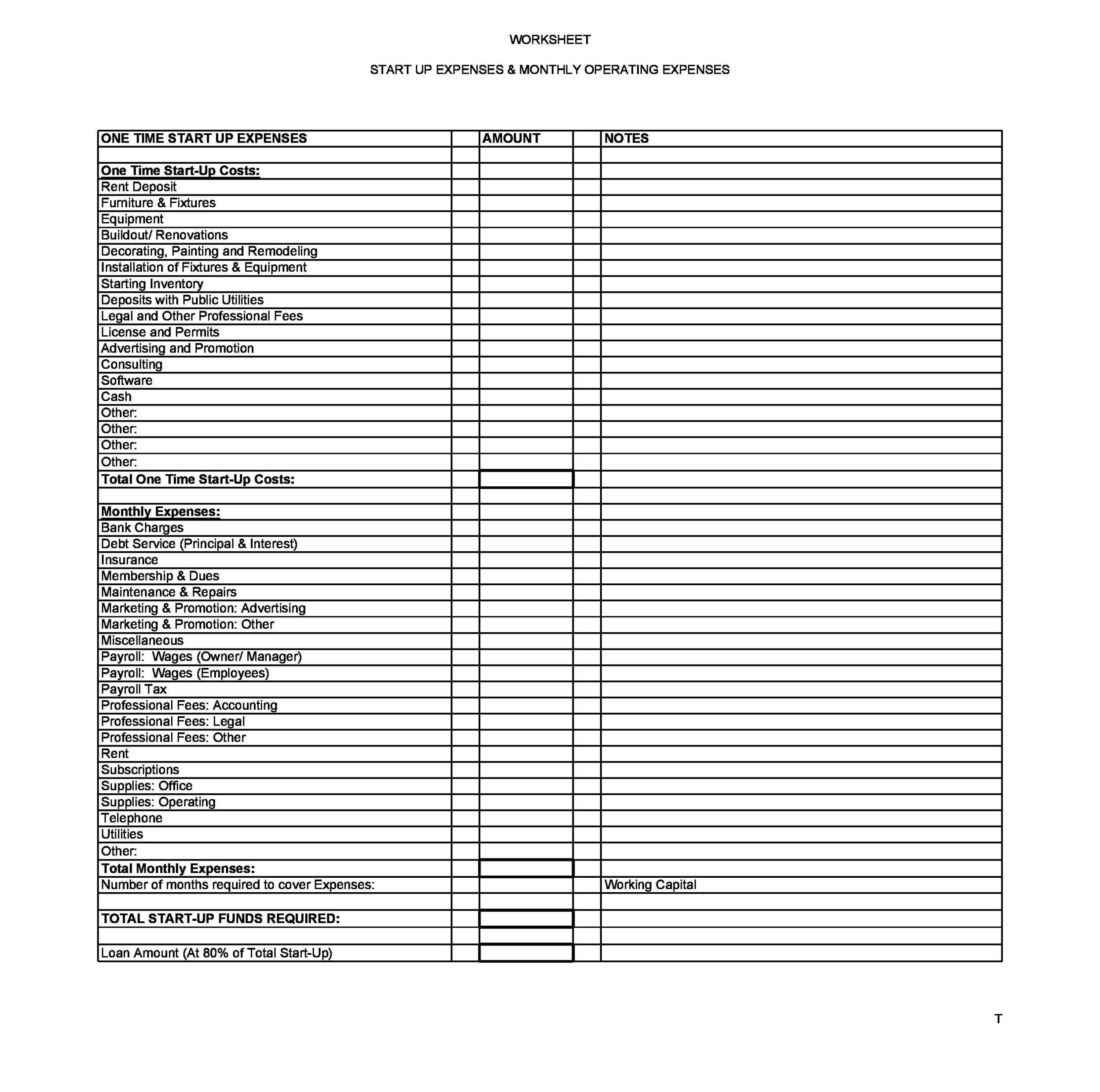 Legal Department Budget Template