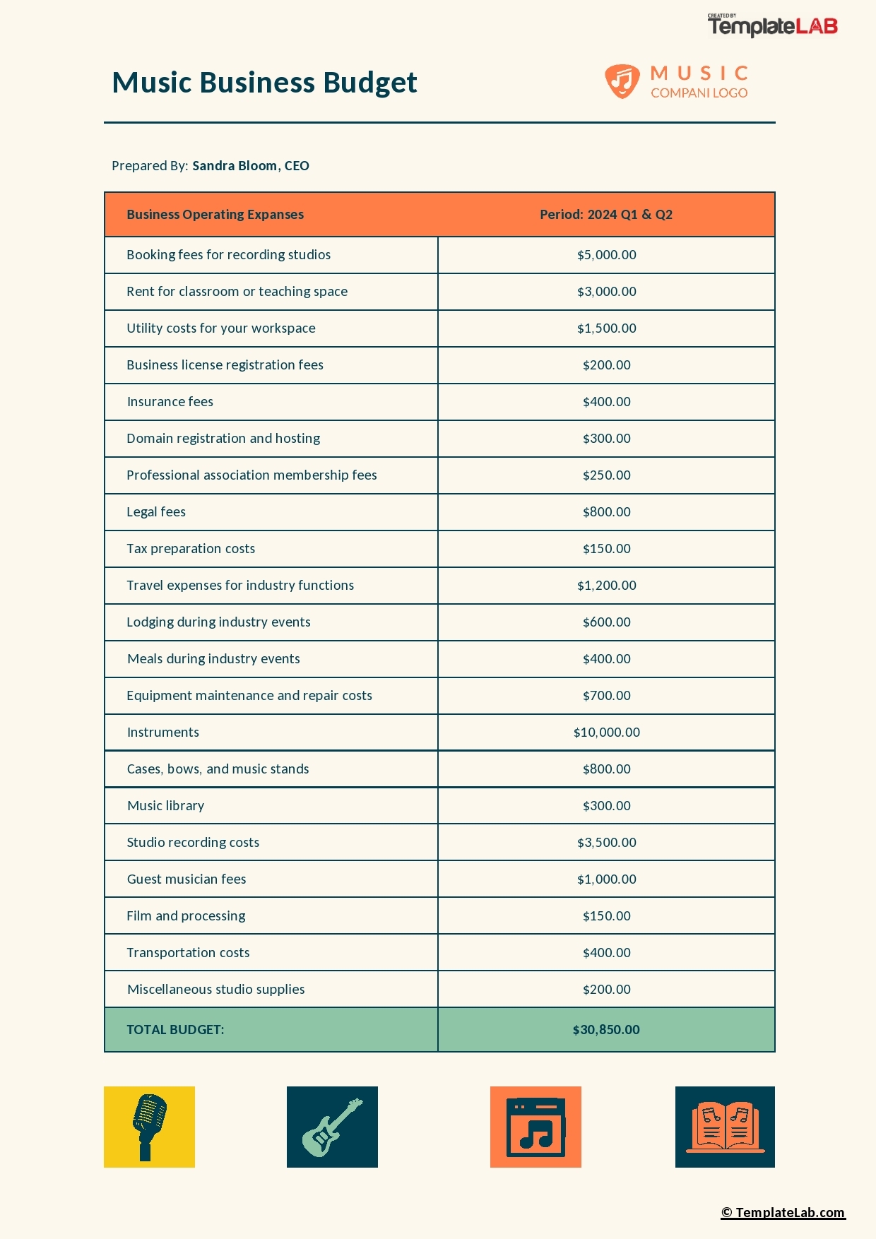 49 Handy Business Budget Templates Excel Google Sheets Word 