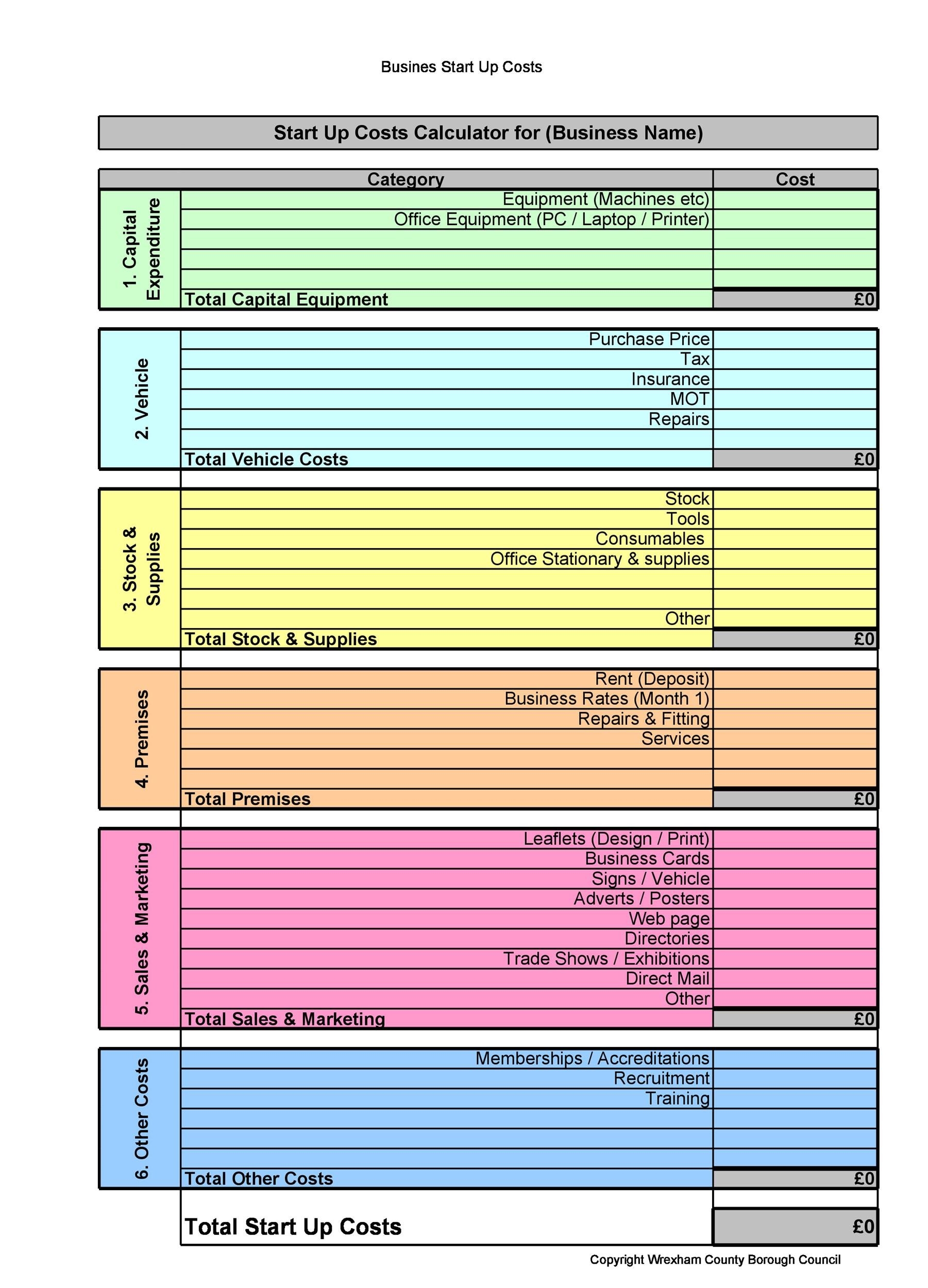 50 Best Startup Budget Templates Free Download TemplateLab