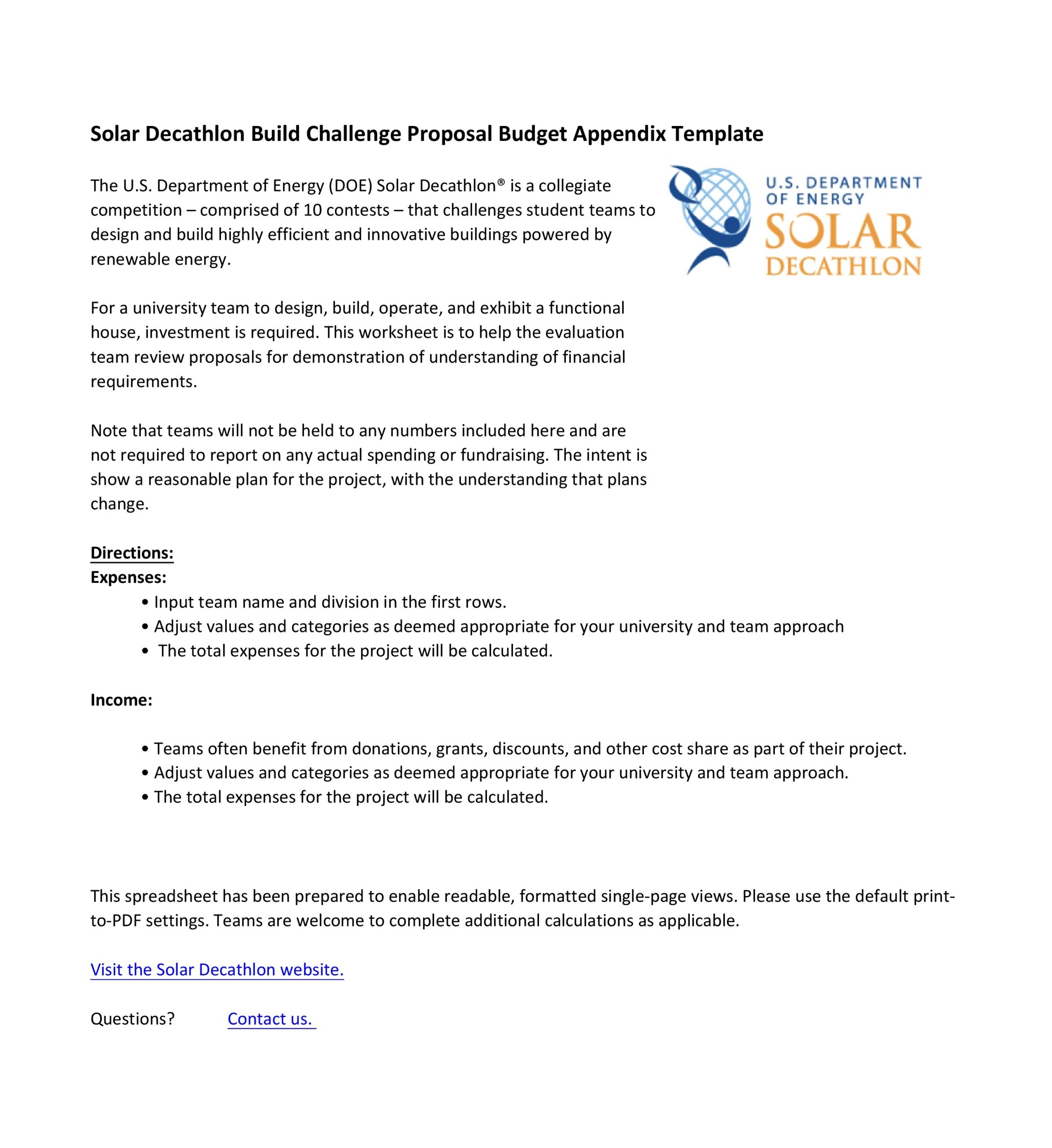 Budget Proposal Budget Letter Template Budget Proposal Budget Letter Template