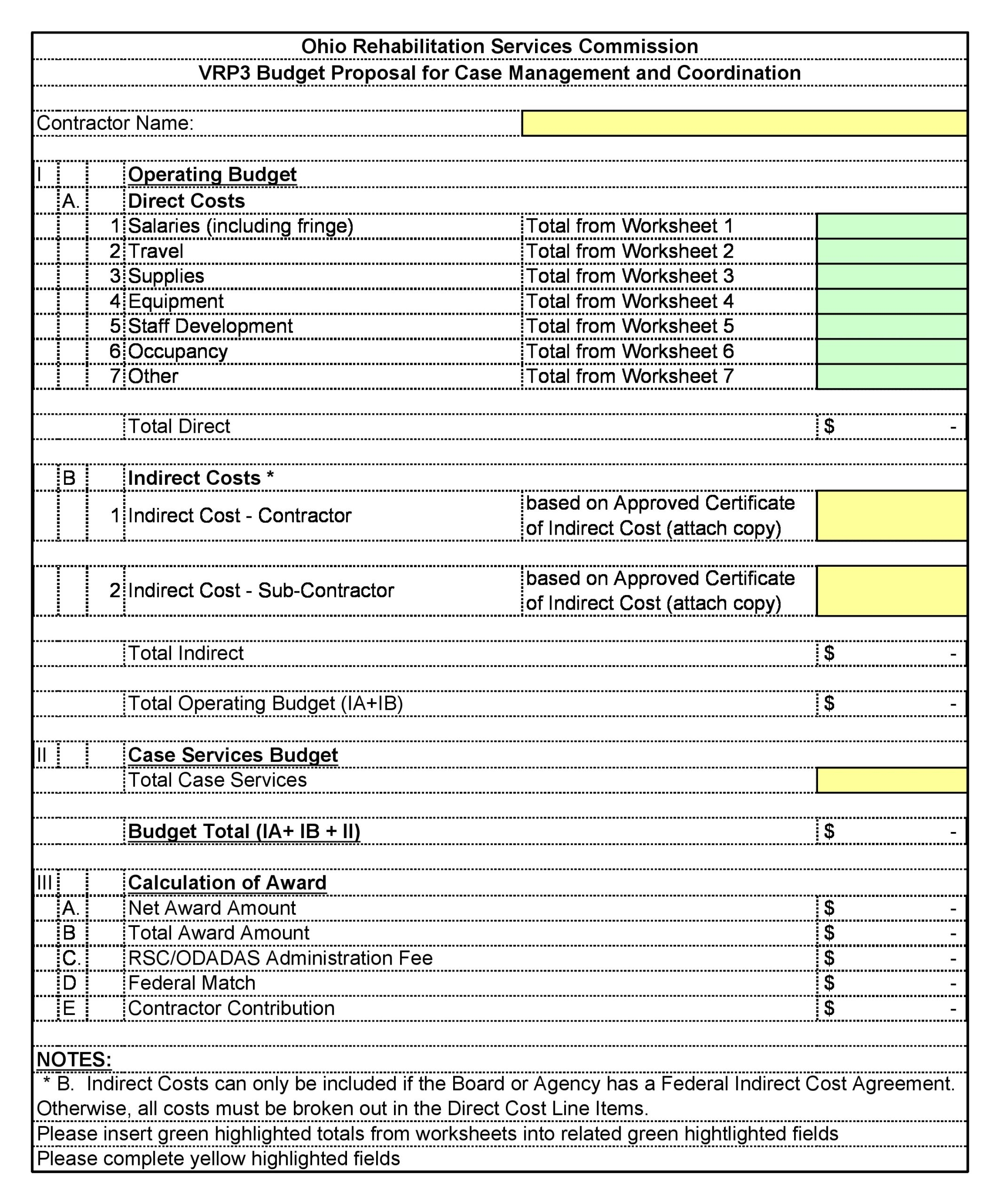 Simple Budget Proposal Template Simple Budget Proposal Template