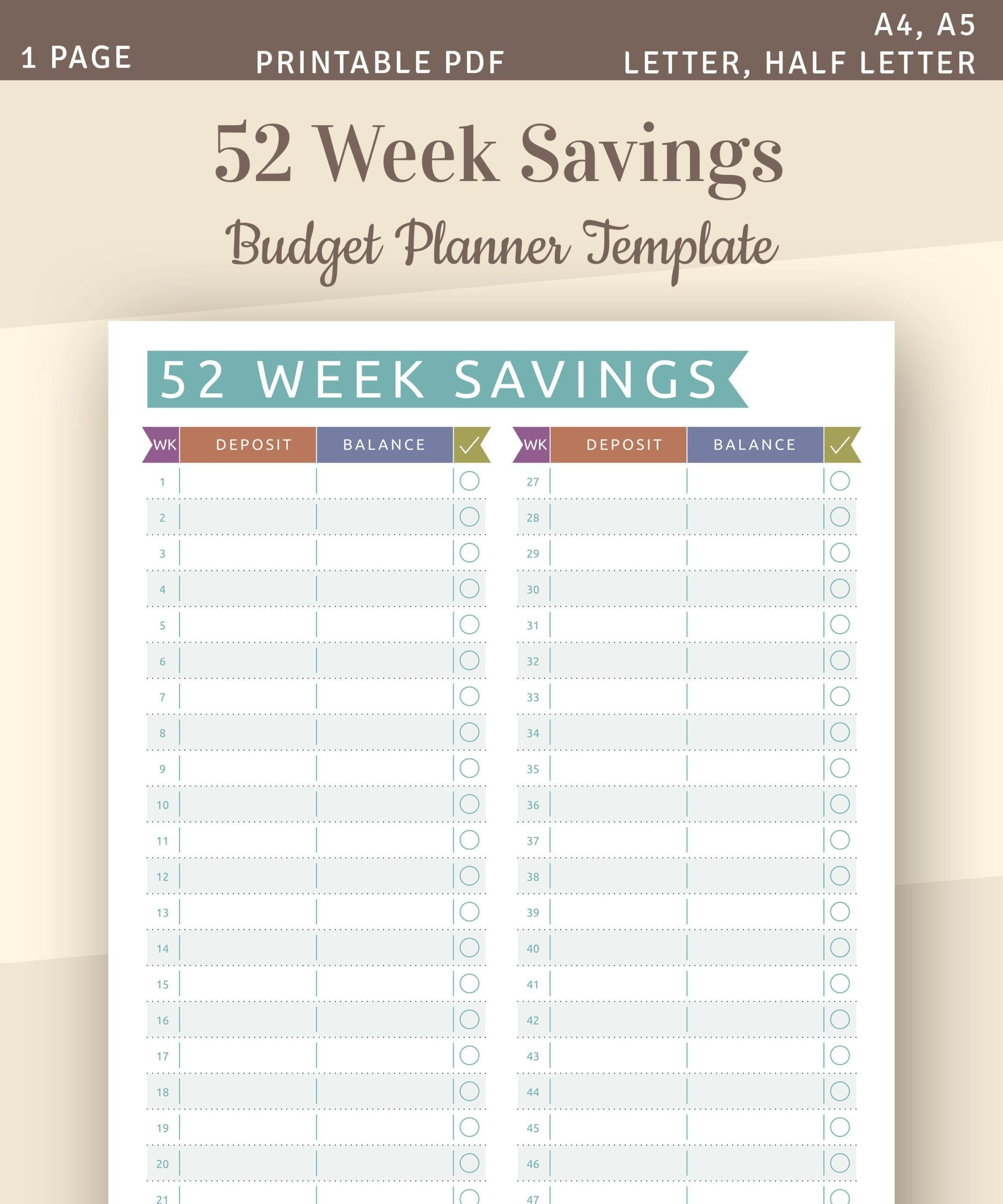 Budget Template To Save Money