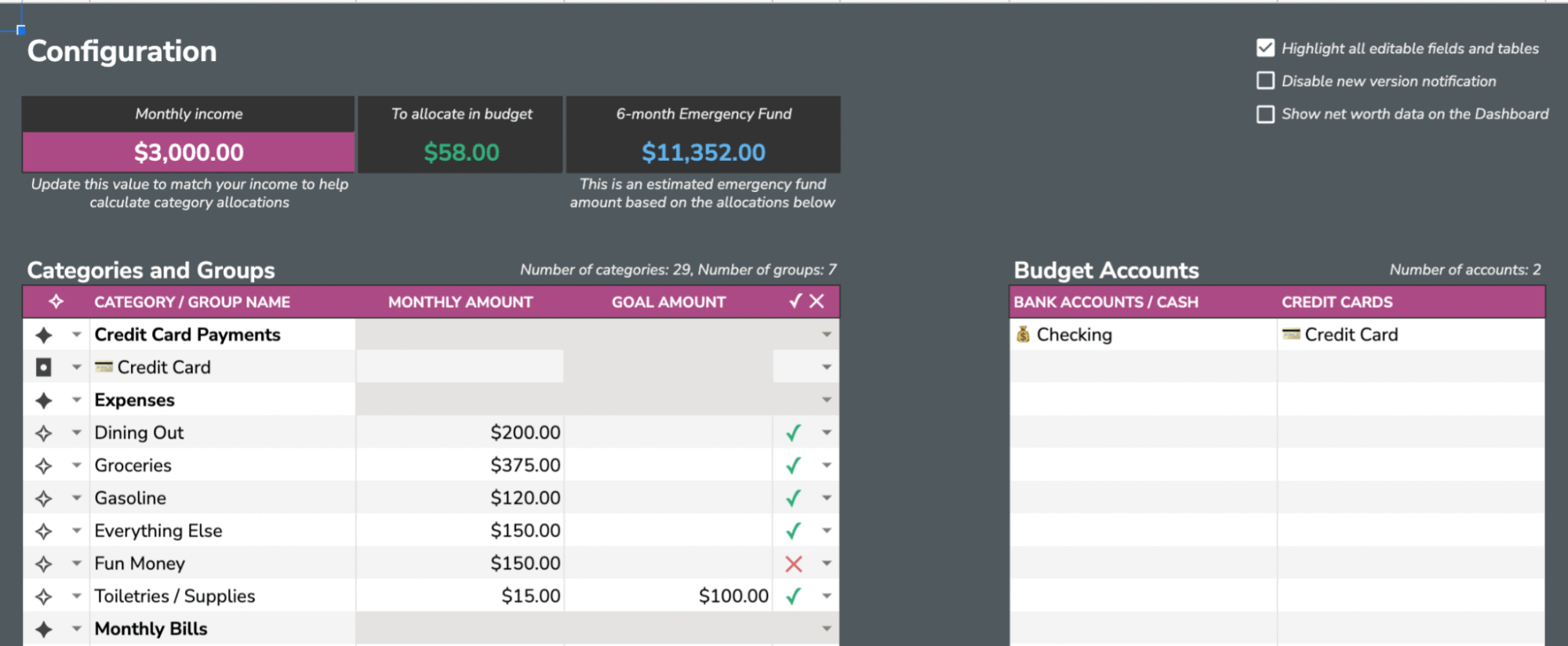 6 Free Budget Templates One For Every Financial Situation
