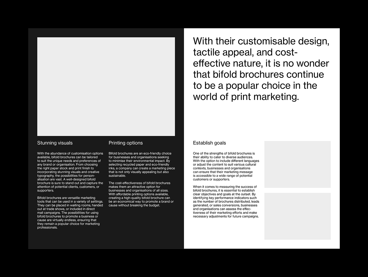 A5 Bifold Brochure Grid System For InDesign Behance