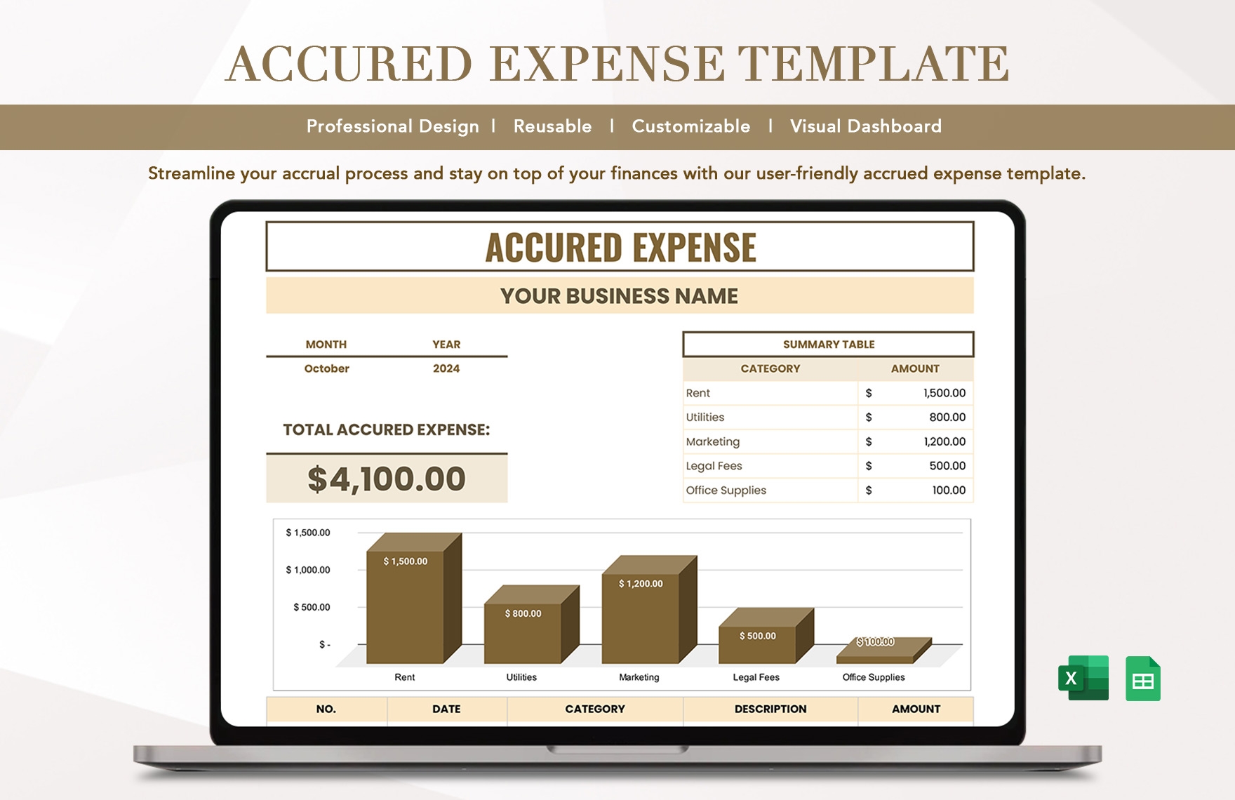 Accrual Budget Template