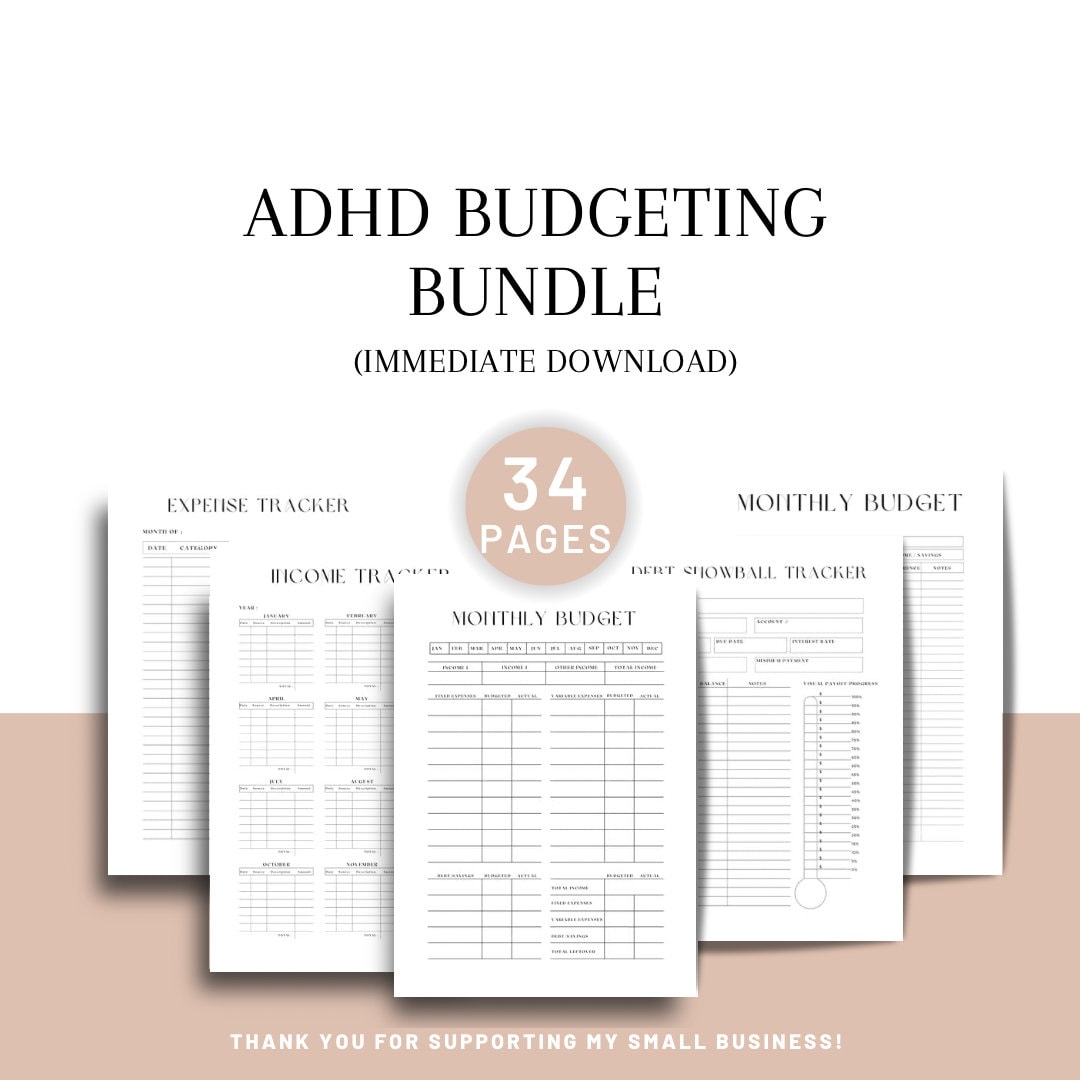 Adhd Budgeting Template