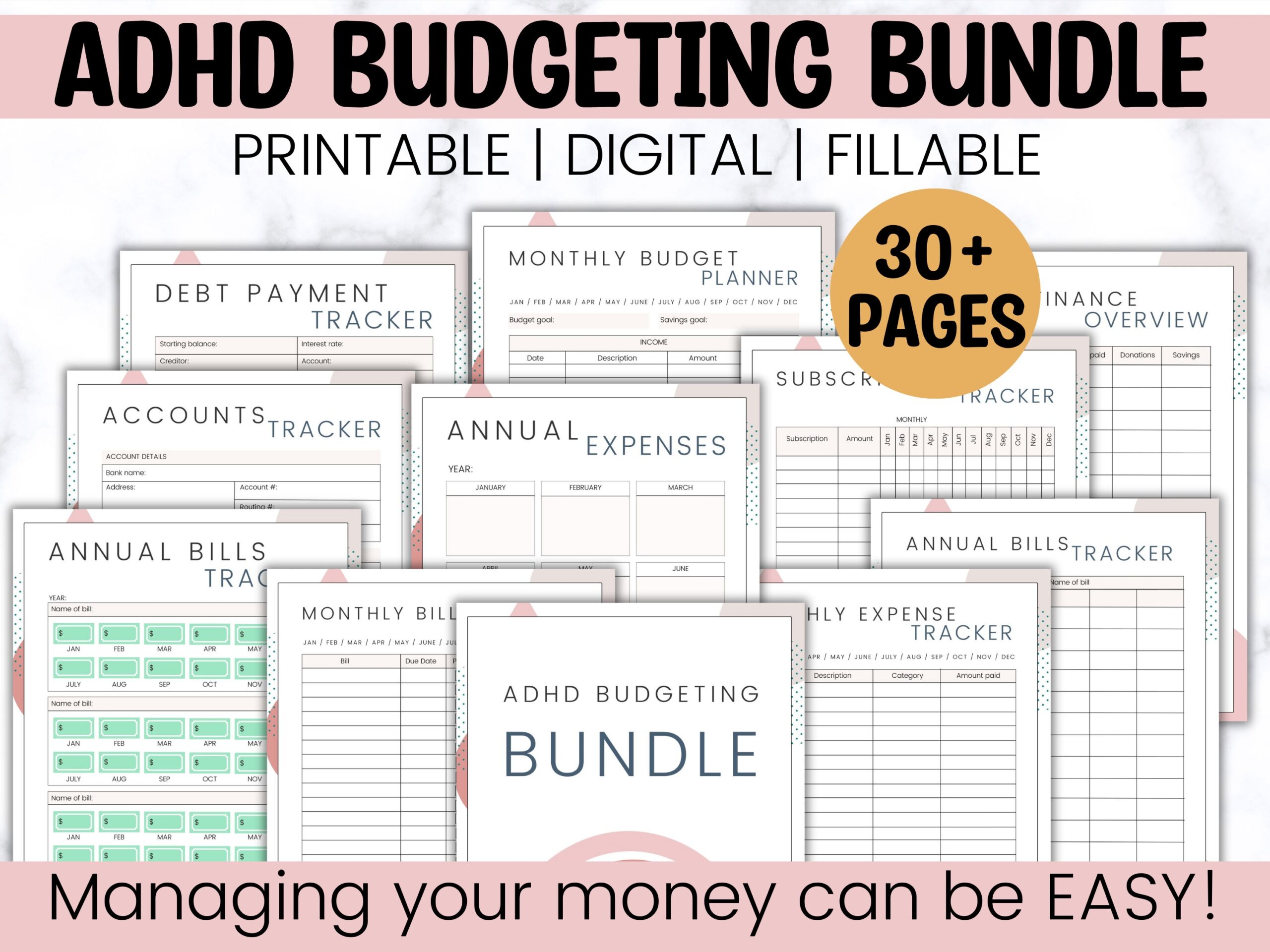 Adhd Budget Template