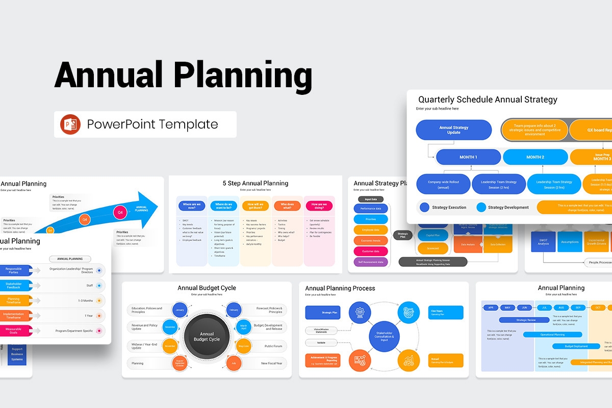 Annual Planning Presentation PowerPoint Template Nulivo Market