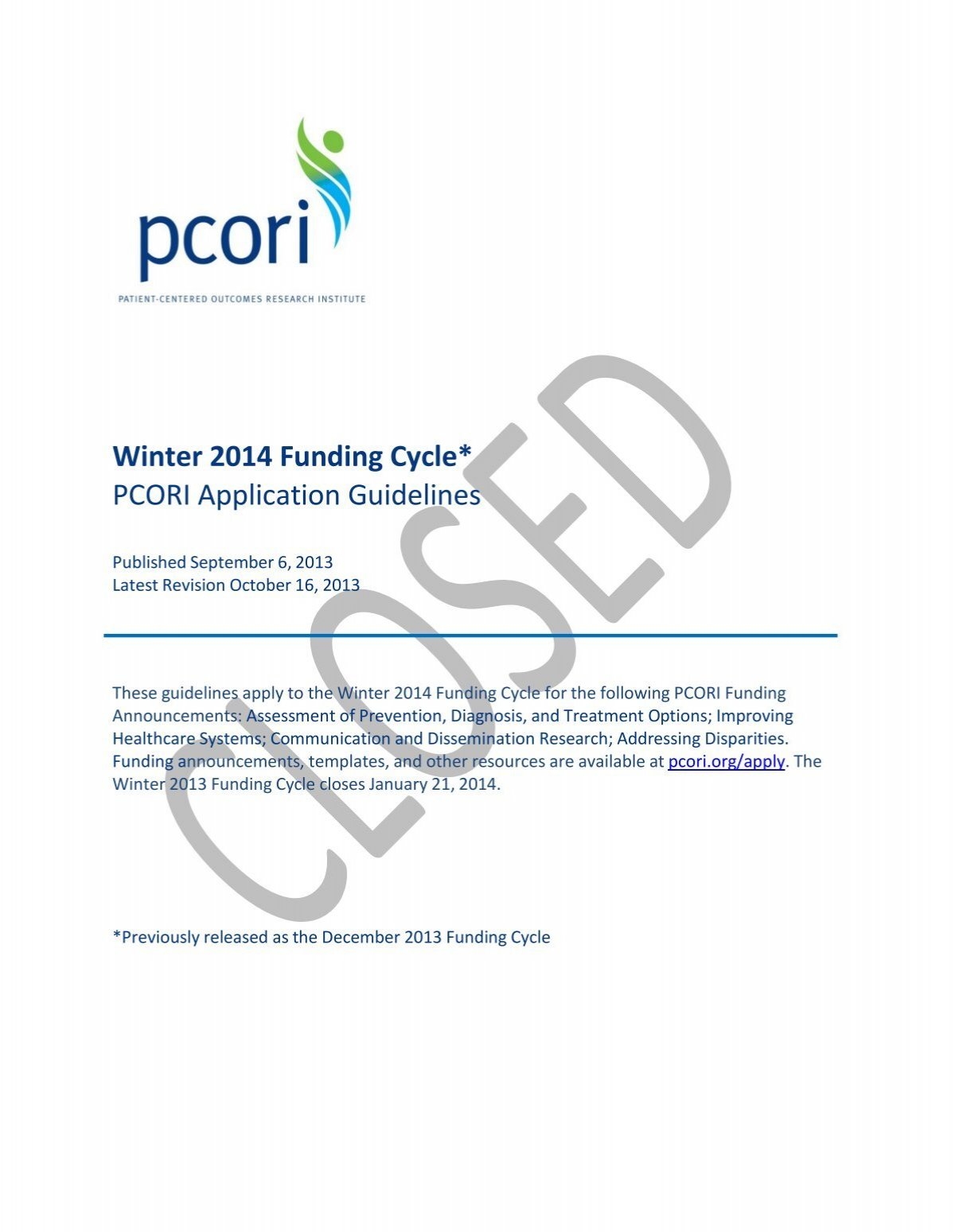 Pcori Budget Template