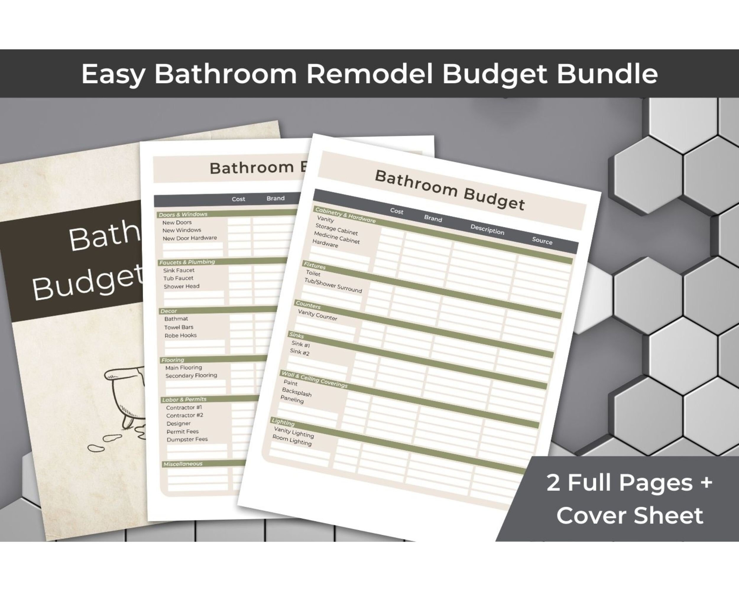 Bathroom Remodel Budget Bathroom Renovation Planner Diy Custom 