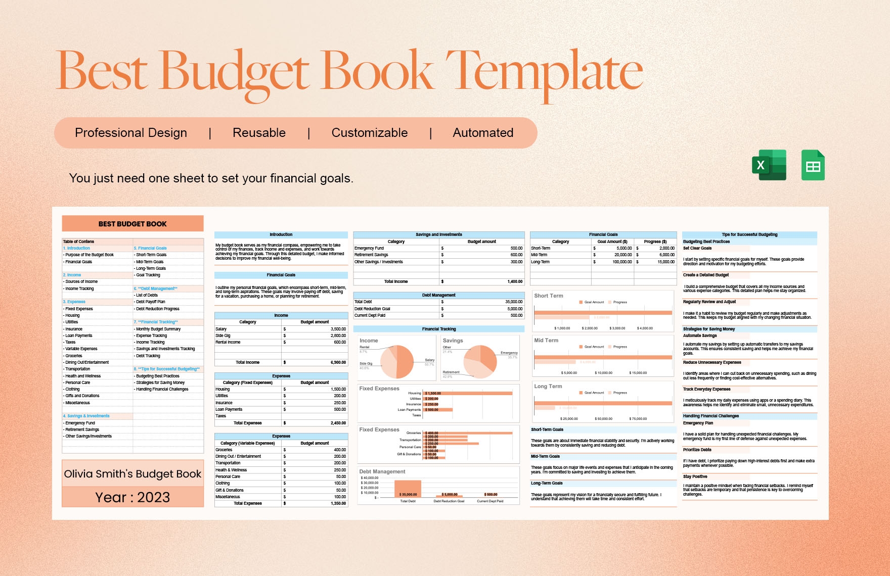 Best Budget Book Template In Excel Google Sheets Download Template