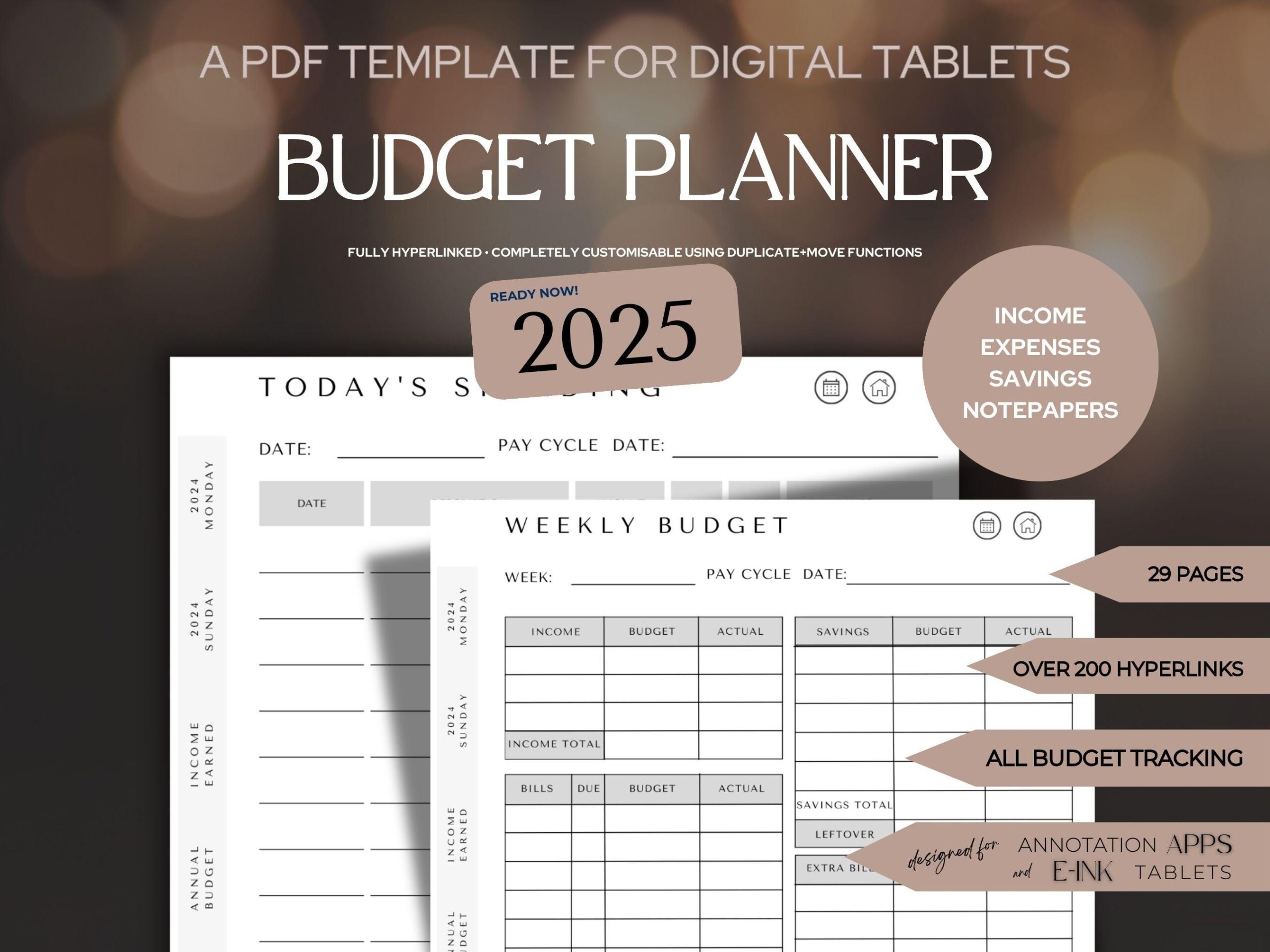 BUDGET Planner 2025 Financial Planner Personal And Business 