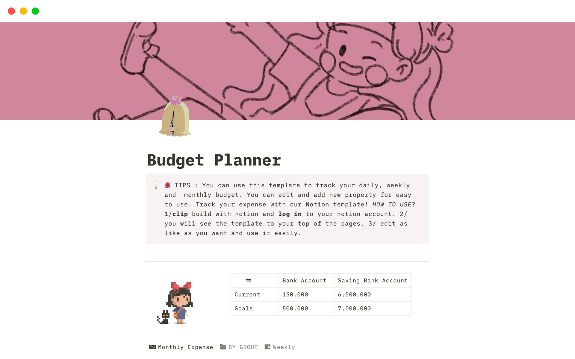 Budget Planner Template Notion Marketplace
