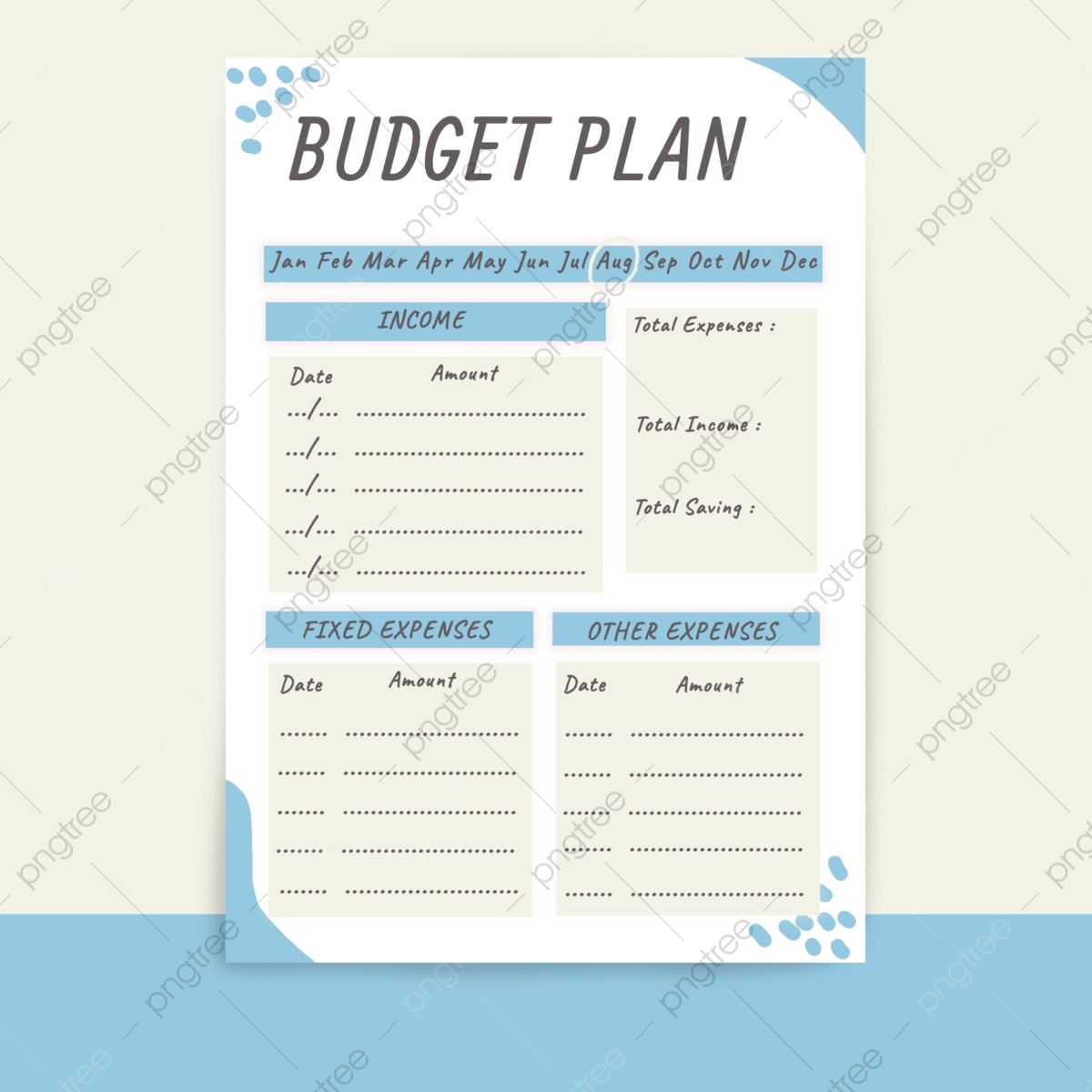 Budget Plan Template
