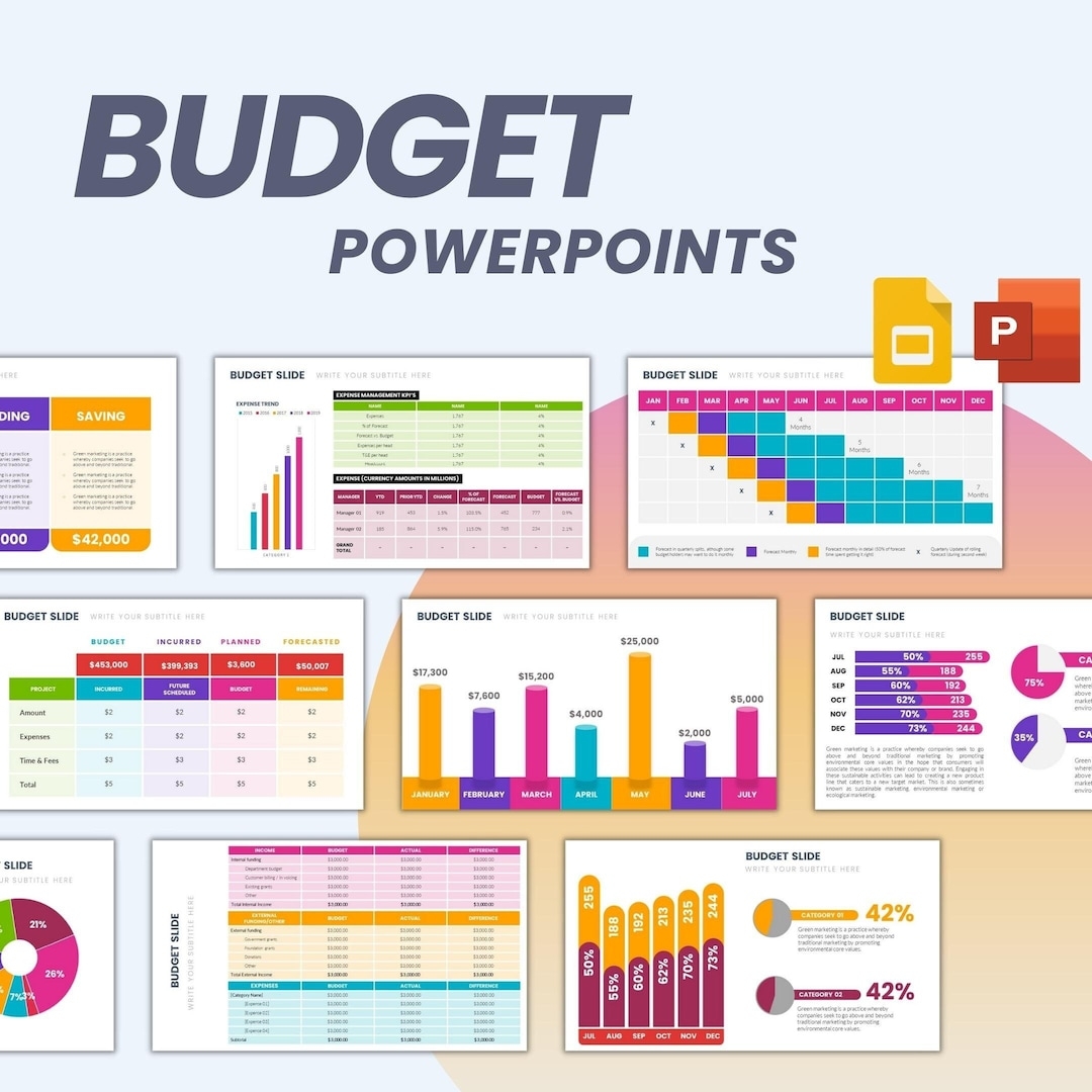 Budget Powerpoint Fully Editable Templates Budget Charts 