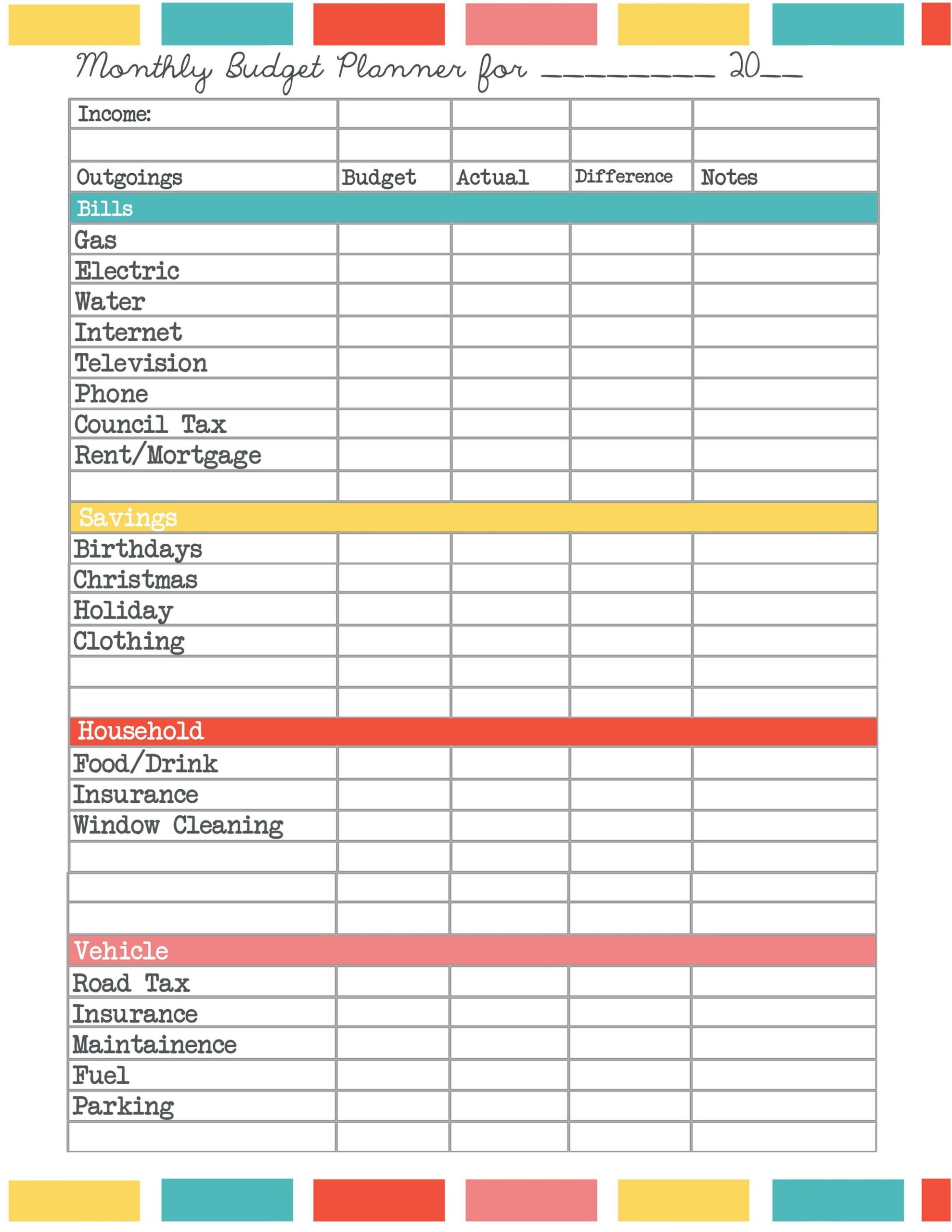 Budget Spreadsheet Uk Excelguider Worksheets Library