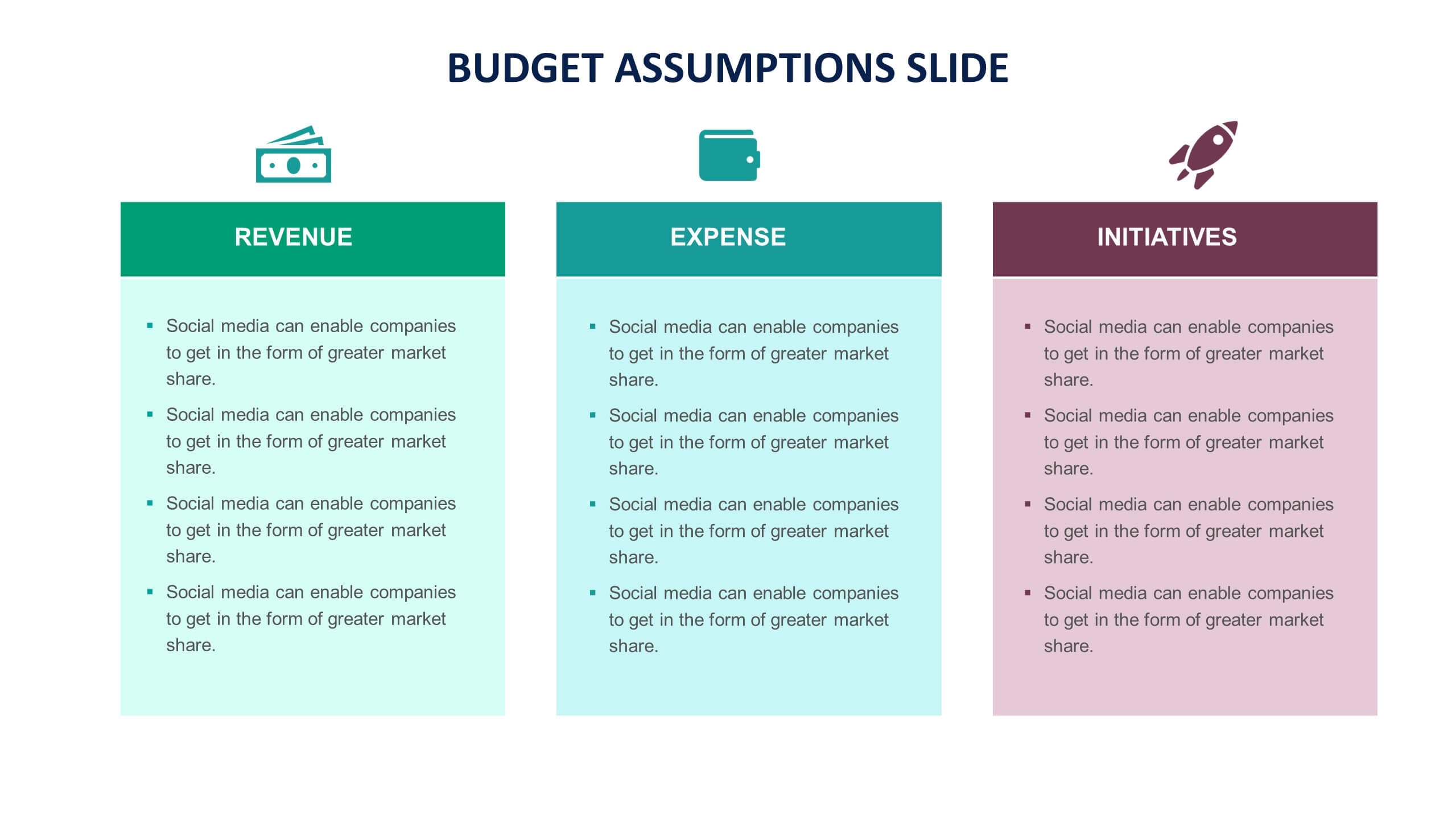 Budget Template Excel Biz Infographs