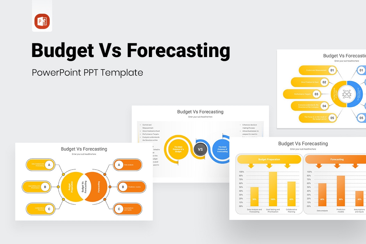 Budget Vs Forecasting PowerPoint Presentation Template Nulivo Market