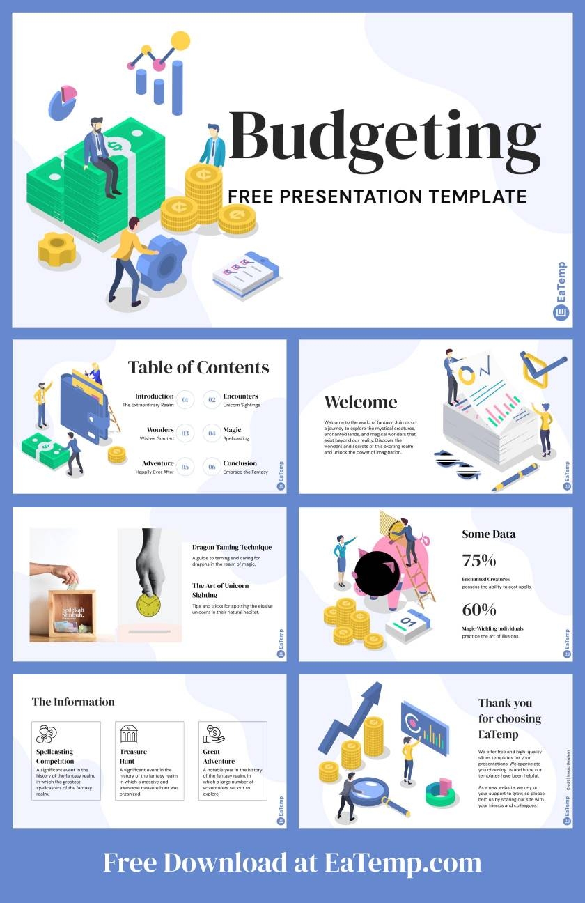 Budgeting PowerPoint Presentation Template EaTemp