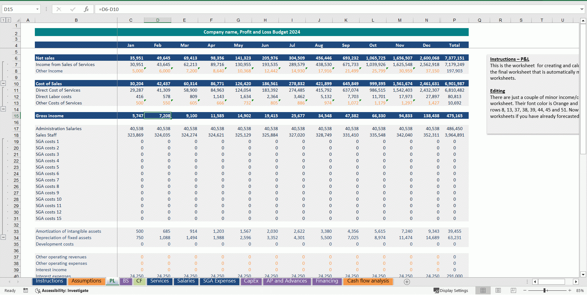 Budgeting Template For Car Rental Excel XLS