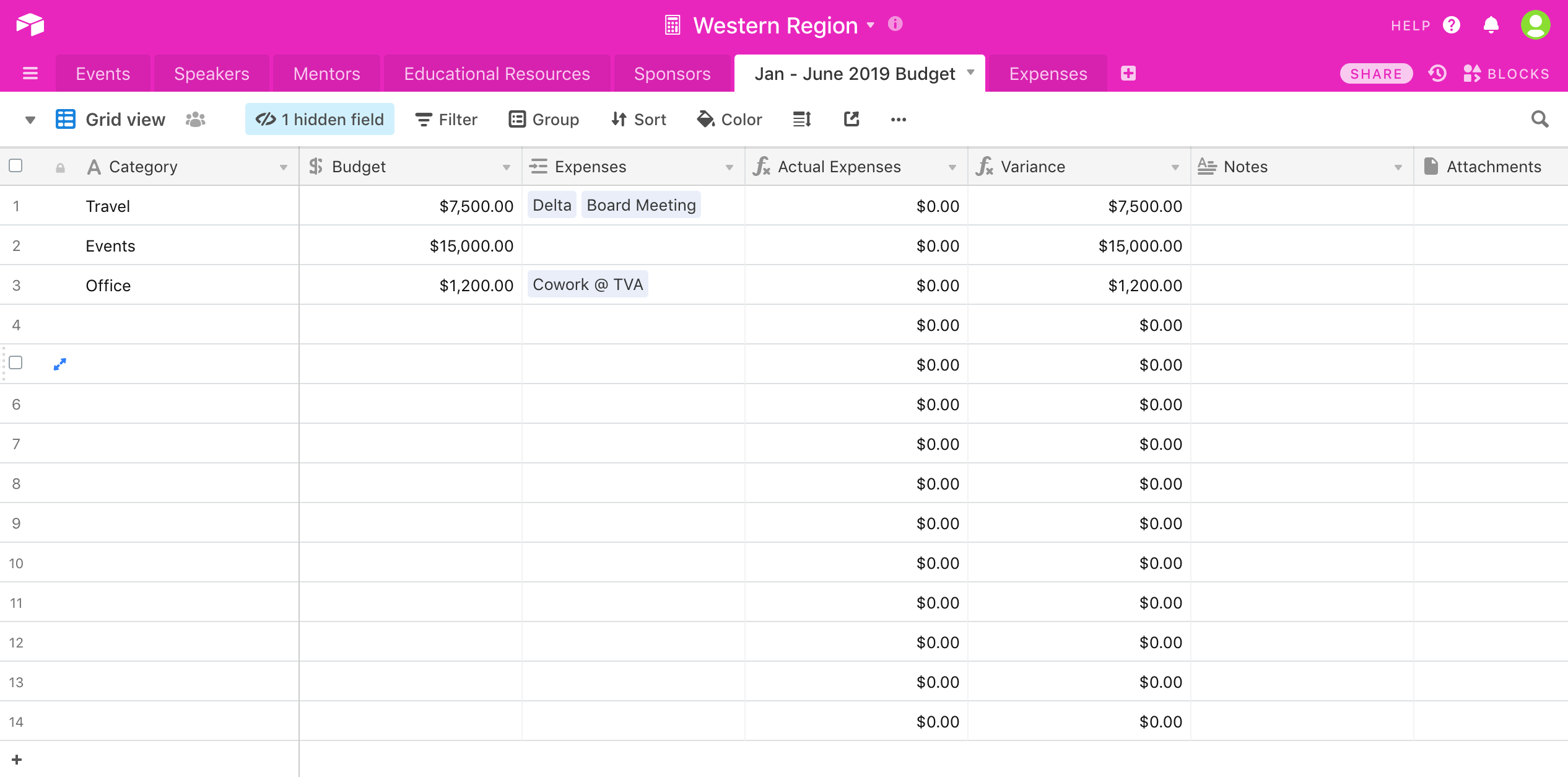 Budgets Can I Do Actual Budgets In Airtable Airtable Community