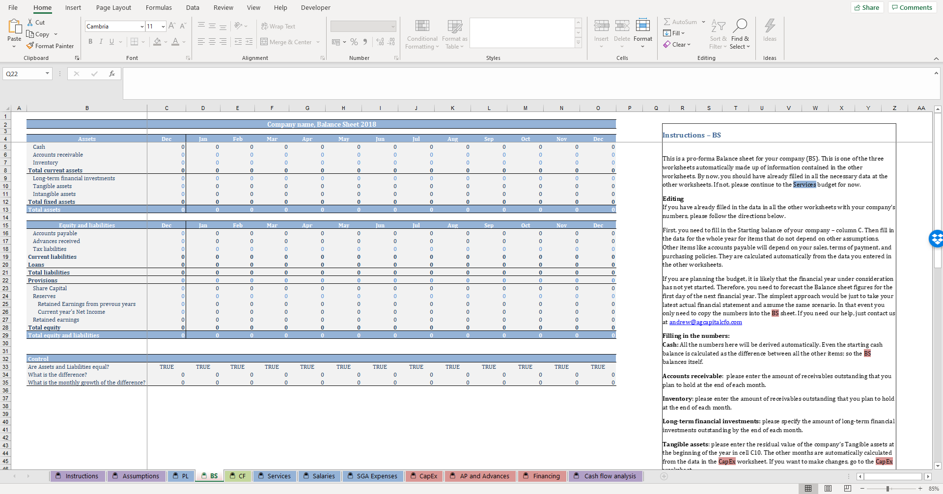Car Rental Budget Template CFOTemplates