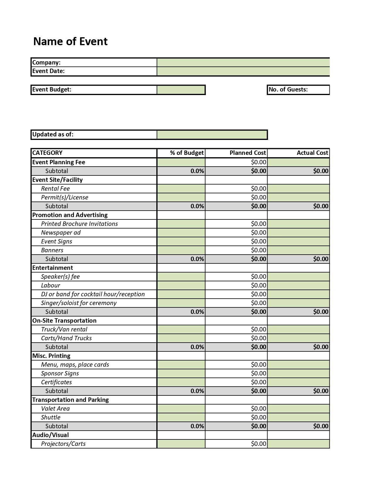 Corporate And Private Holiday Event Budget Template Professional Event And Wedding Planner Made Digital Download Holiday Party Budget Excel Etsy