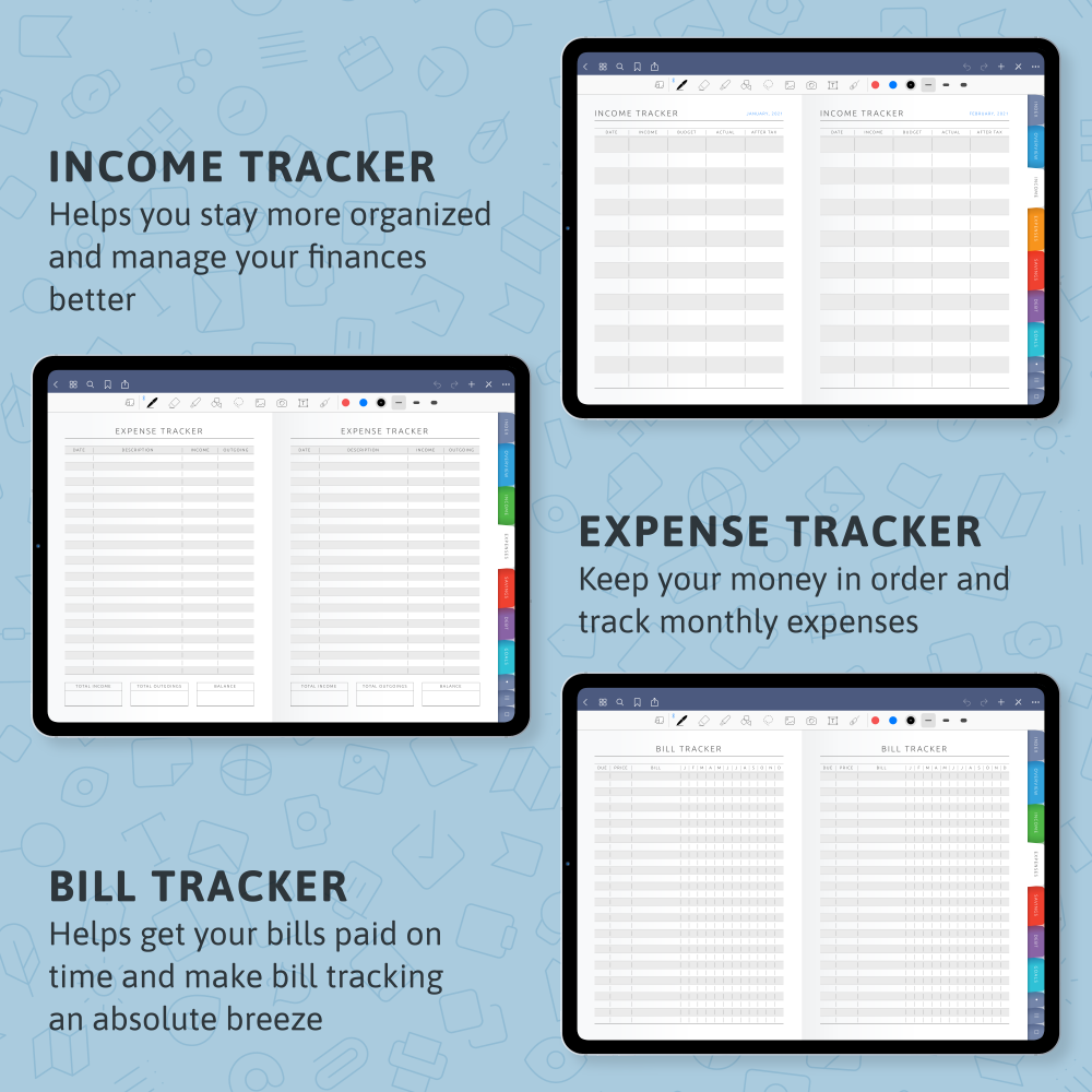 Digital Budget Planner 2025 For GoodNotes Notability IPad Android