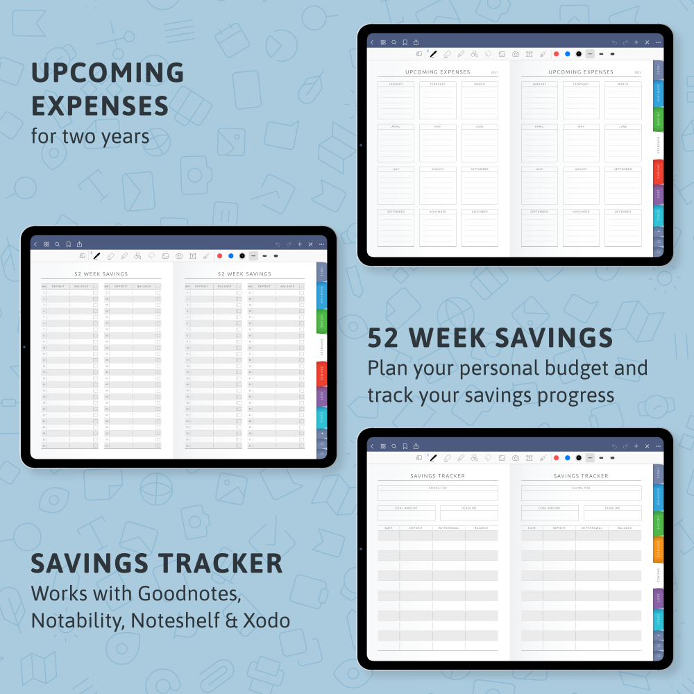 Goodnotes 5 Budget Templates