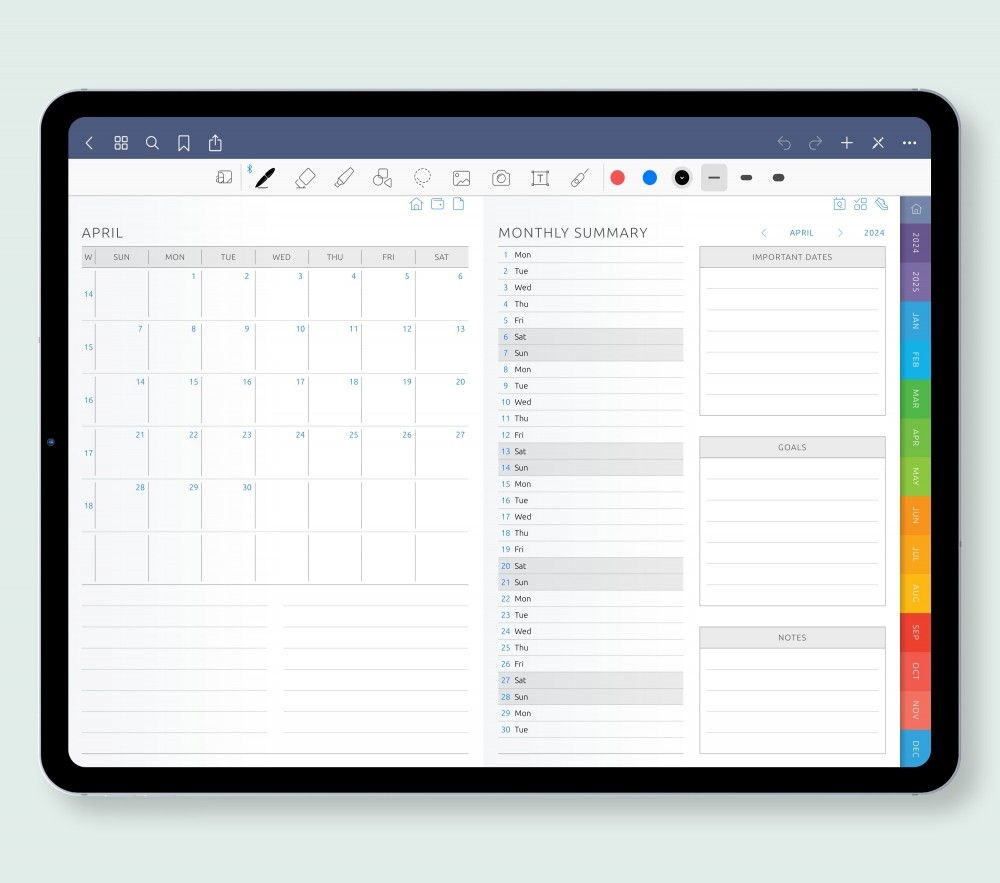 Budget Template Goodnotes Free
