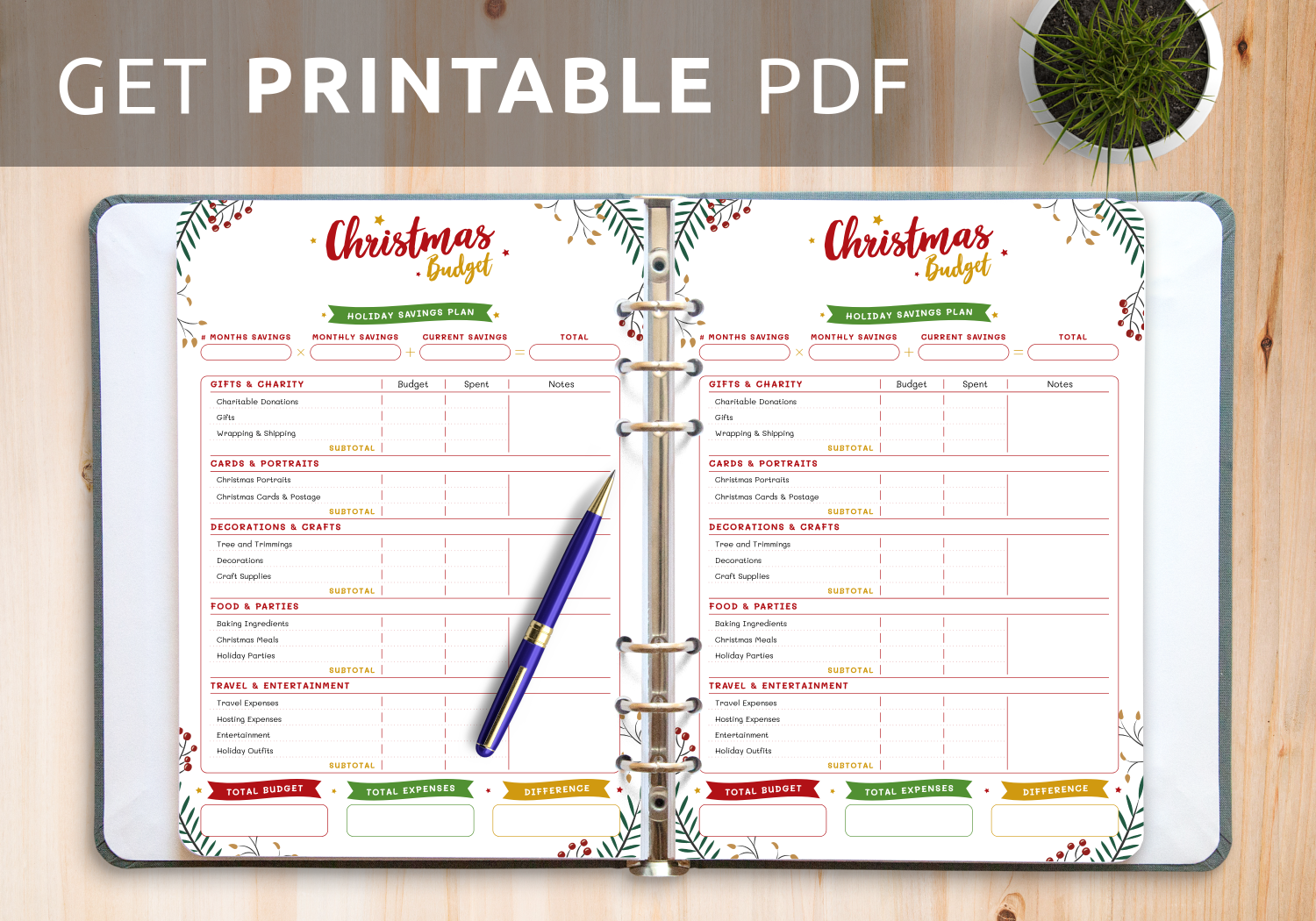 Holiday Party Budget Template