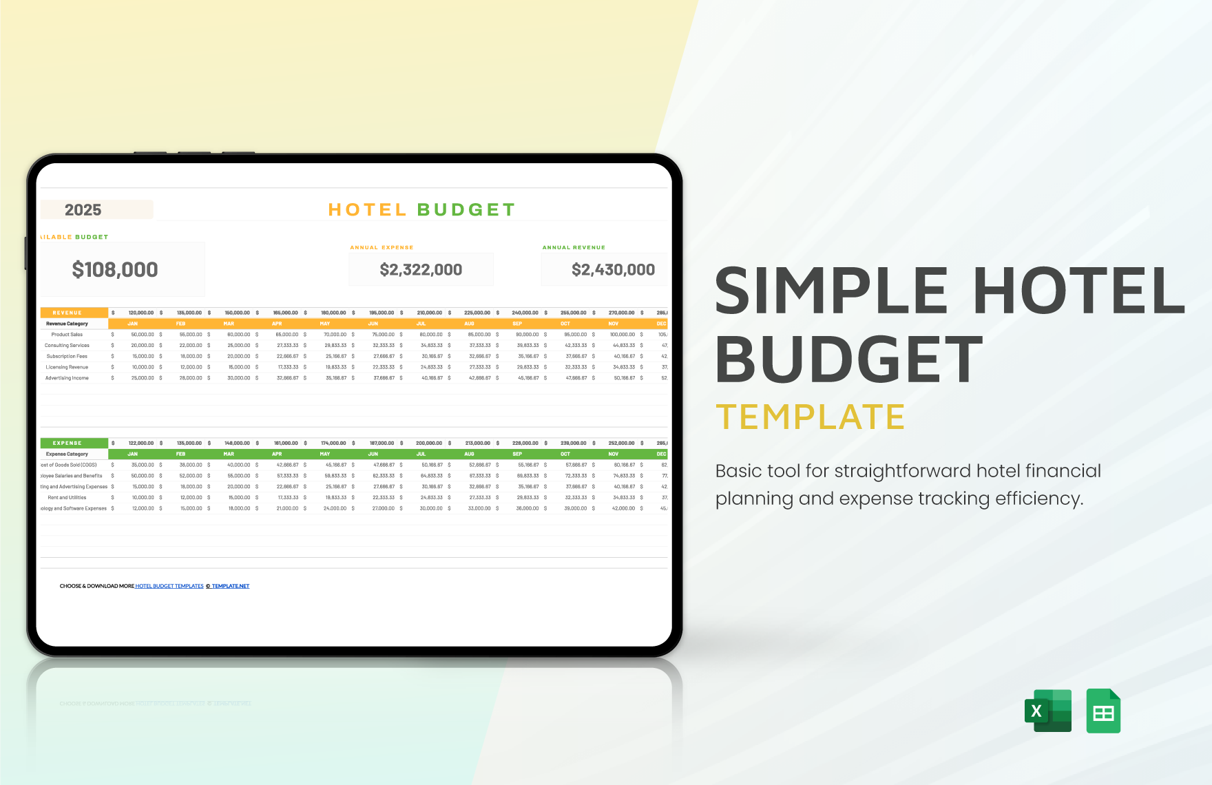 Editable Hotel Budget Templates In Excel To Download