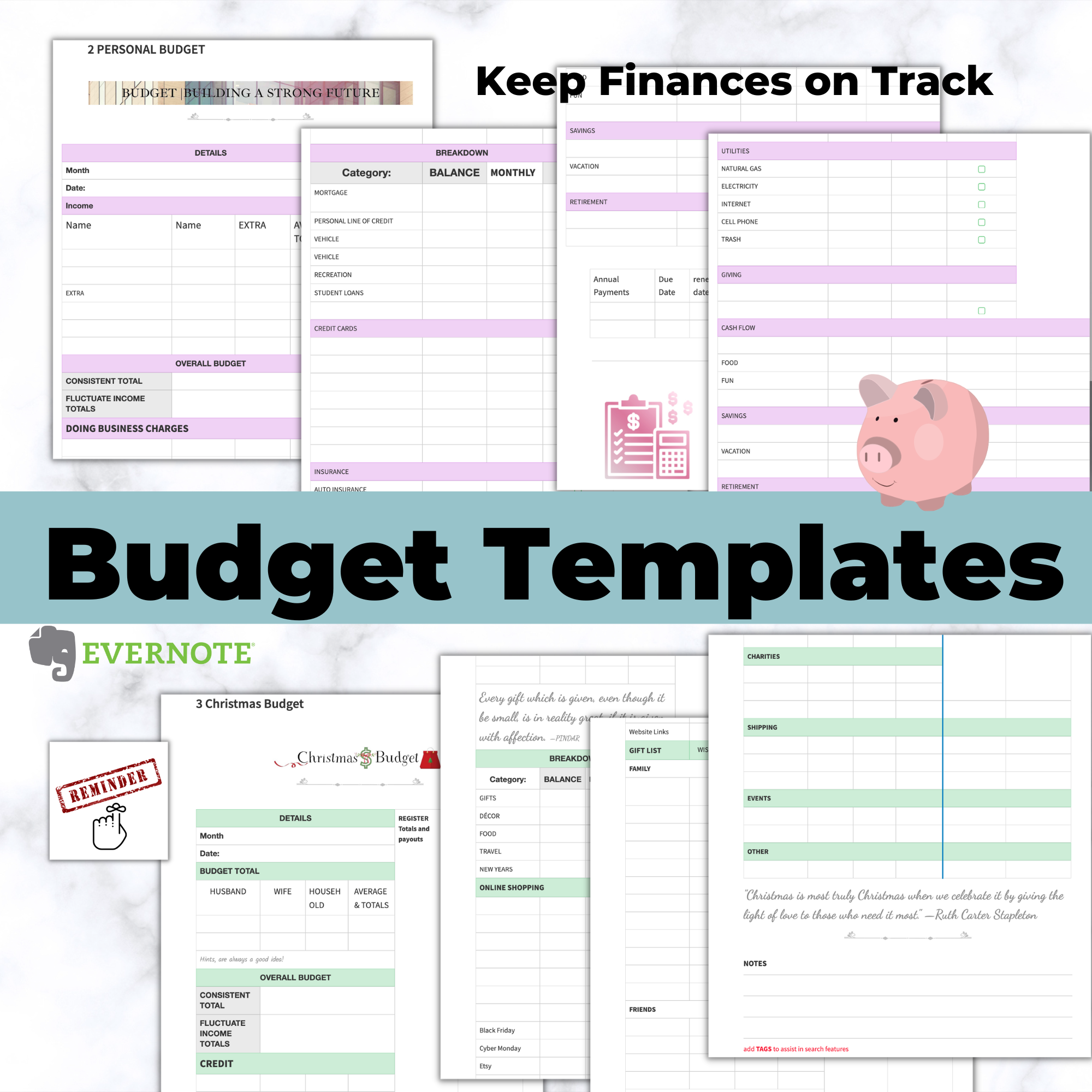 Evernote Budget Template