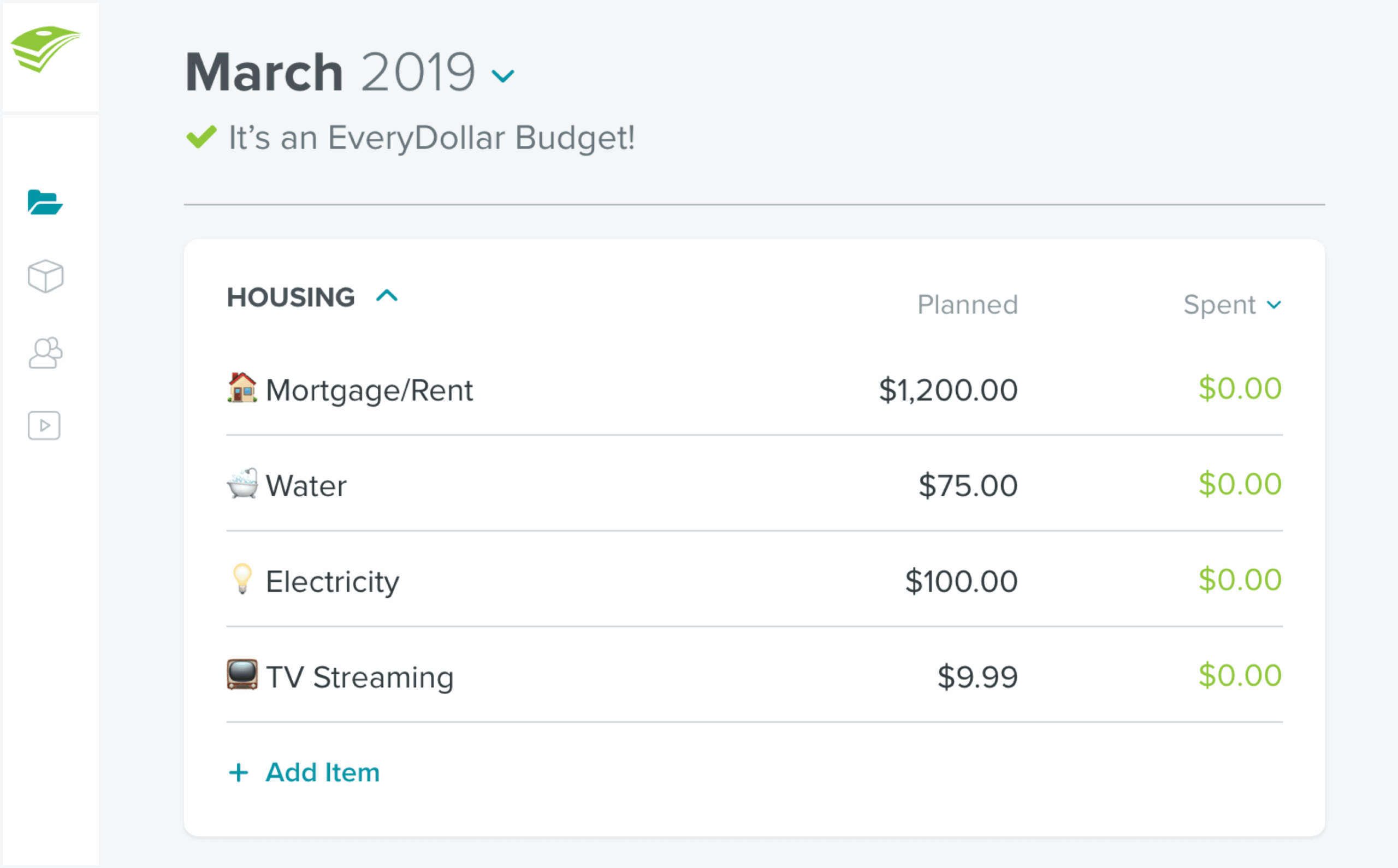 Every Dollar Budget Template Every Dollar Budget Template