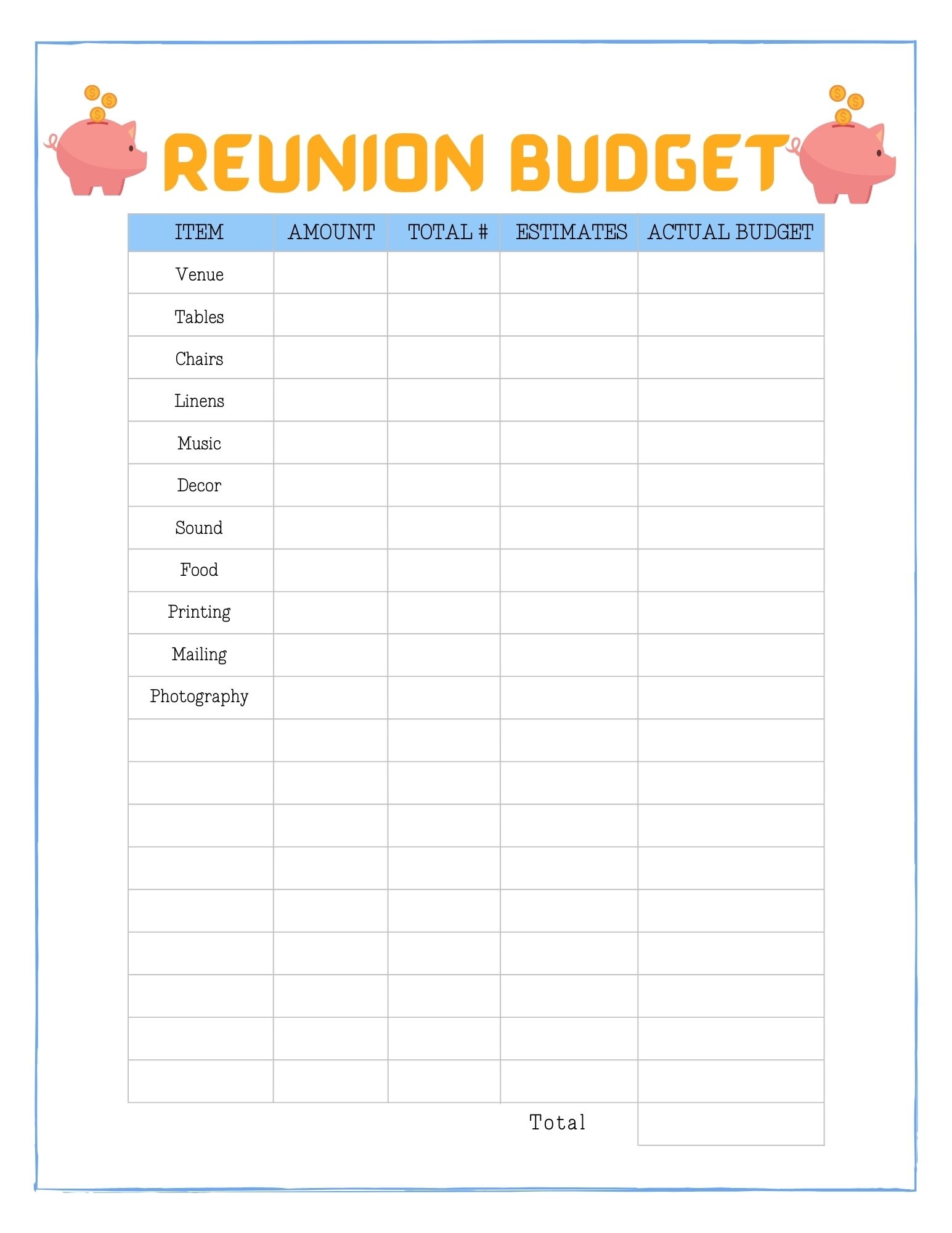 Family Reunion Party Planner Bundle Juleps And June Bugs