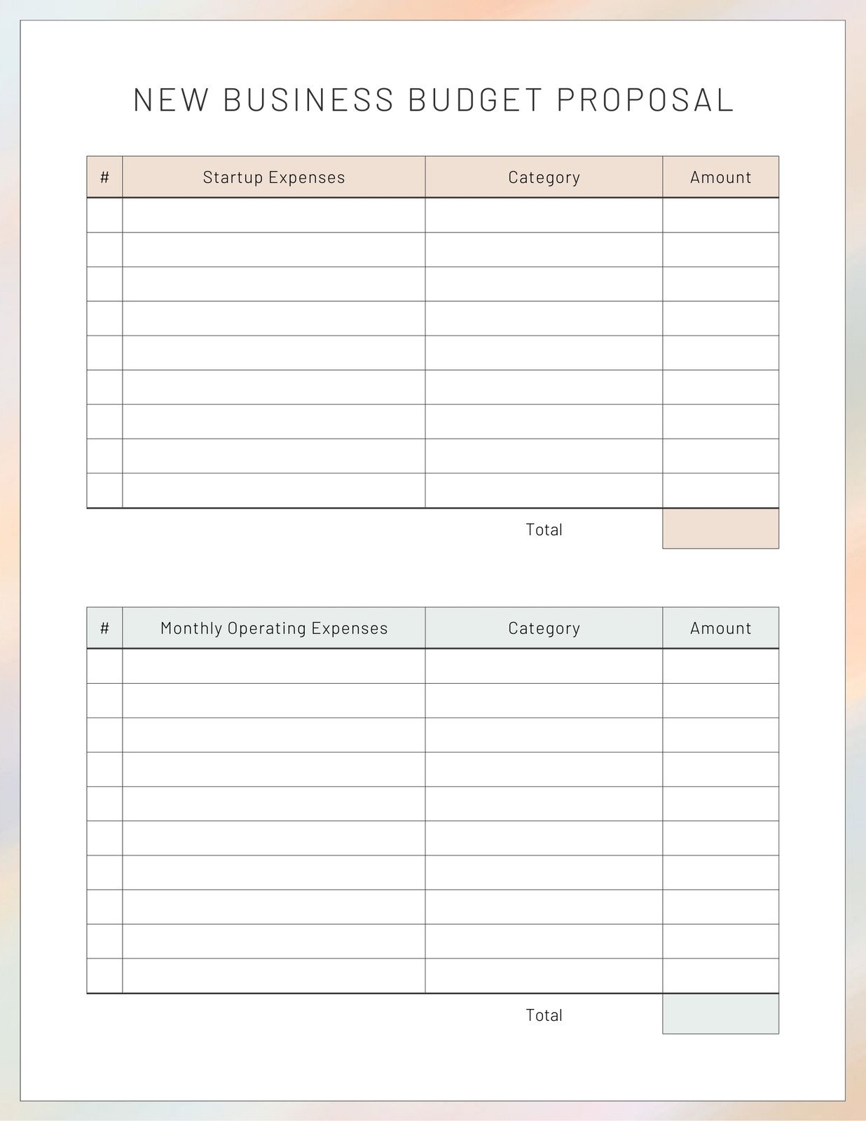 Free And Customizable Budget Templates